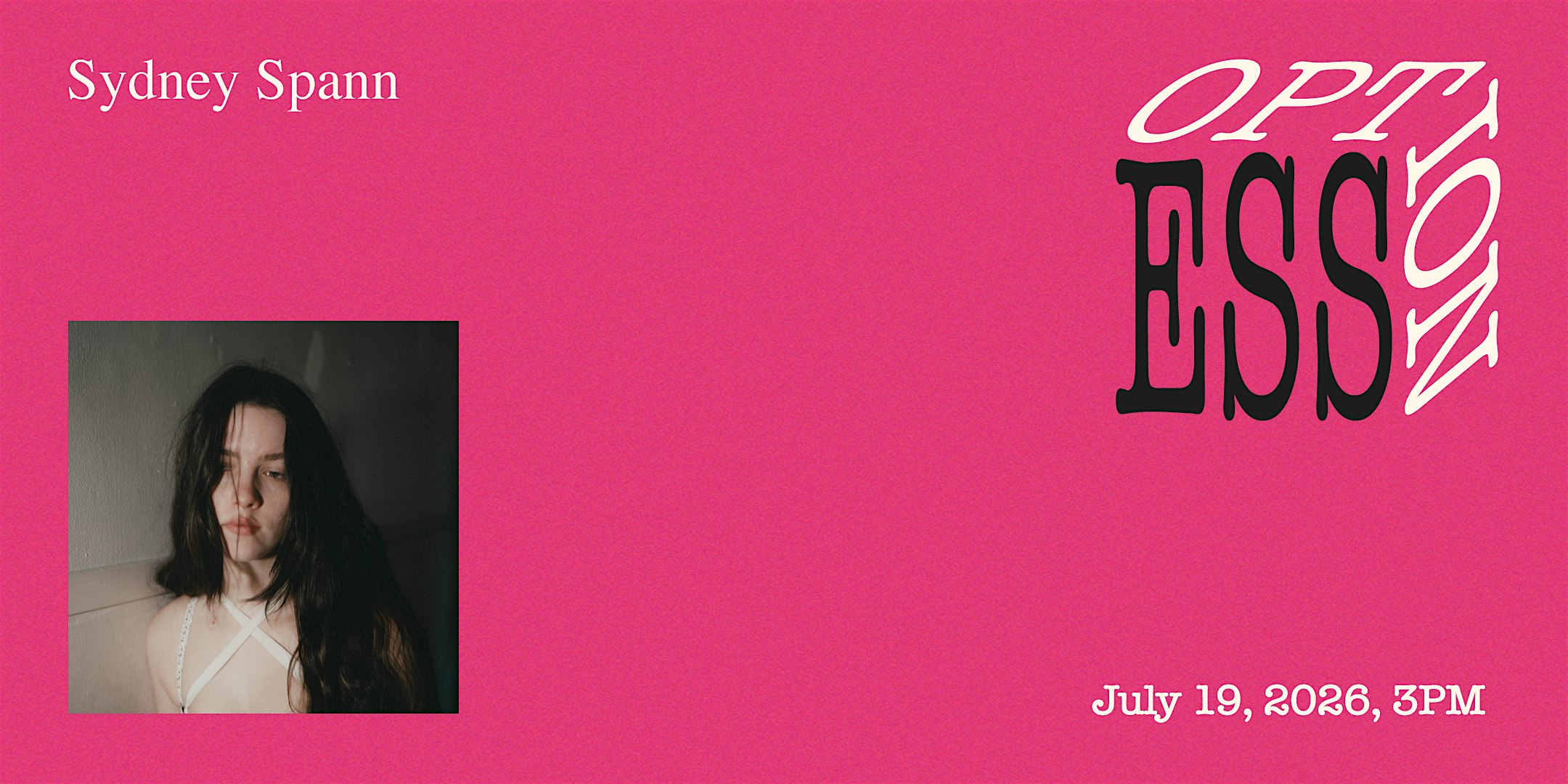 OPTION: Sydney Spann at Experimental Sound Studio – Chicago, IL