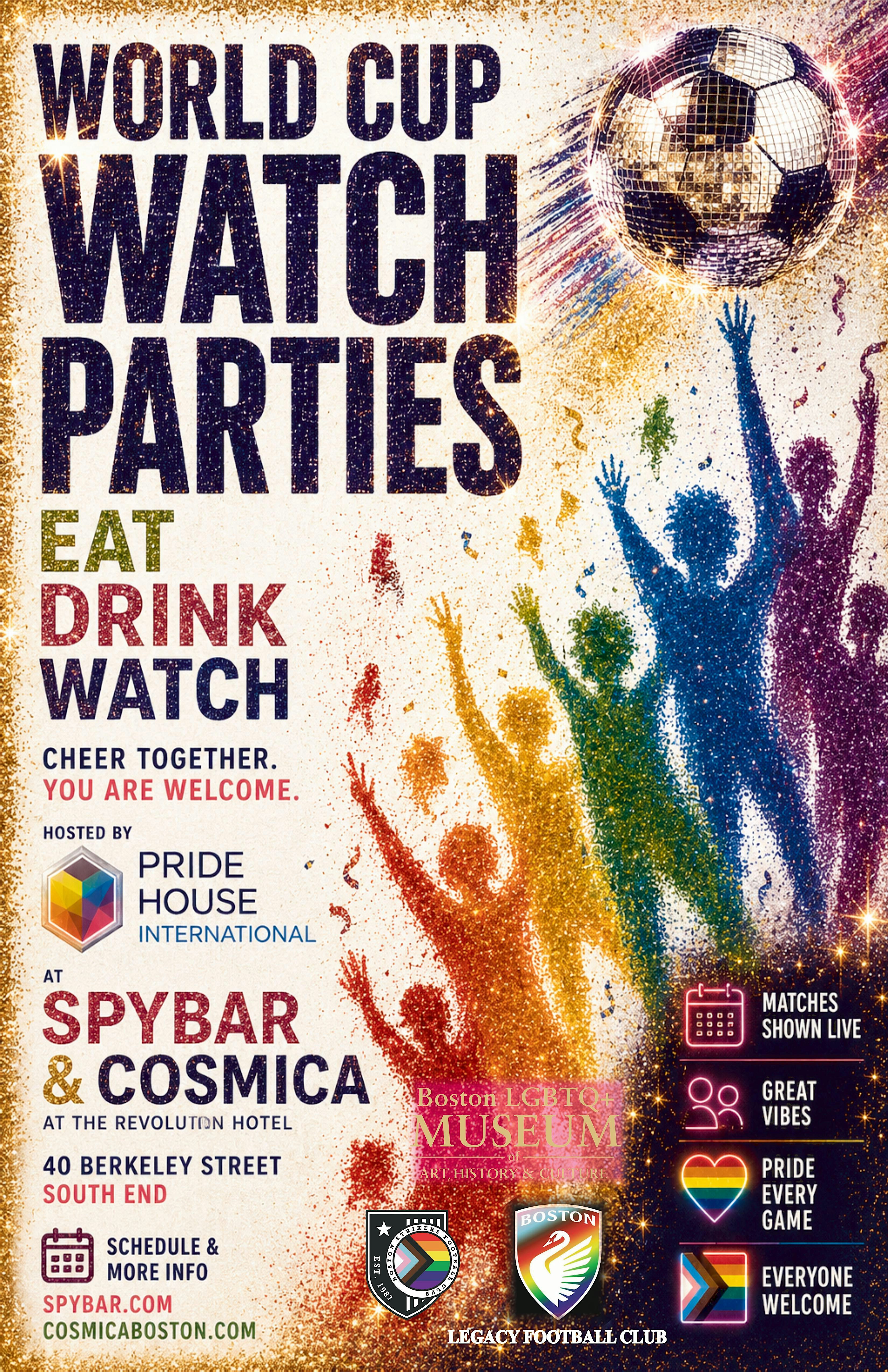 WORLD CUP FINAL WATCH PARTY at Spy Bar – Boston, MA