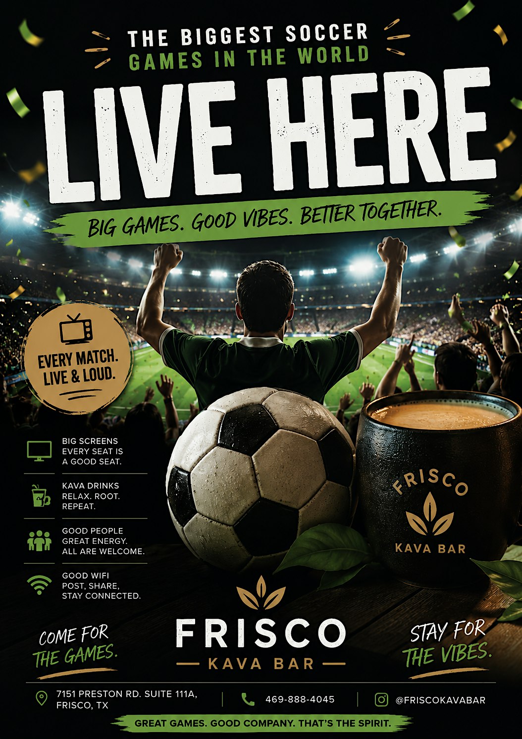 Soccer Watch Party-The Final at 7151 Preston Rd suite 111a – Frisco, TX