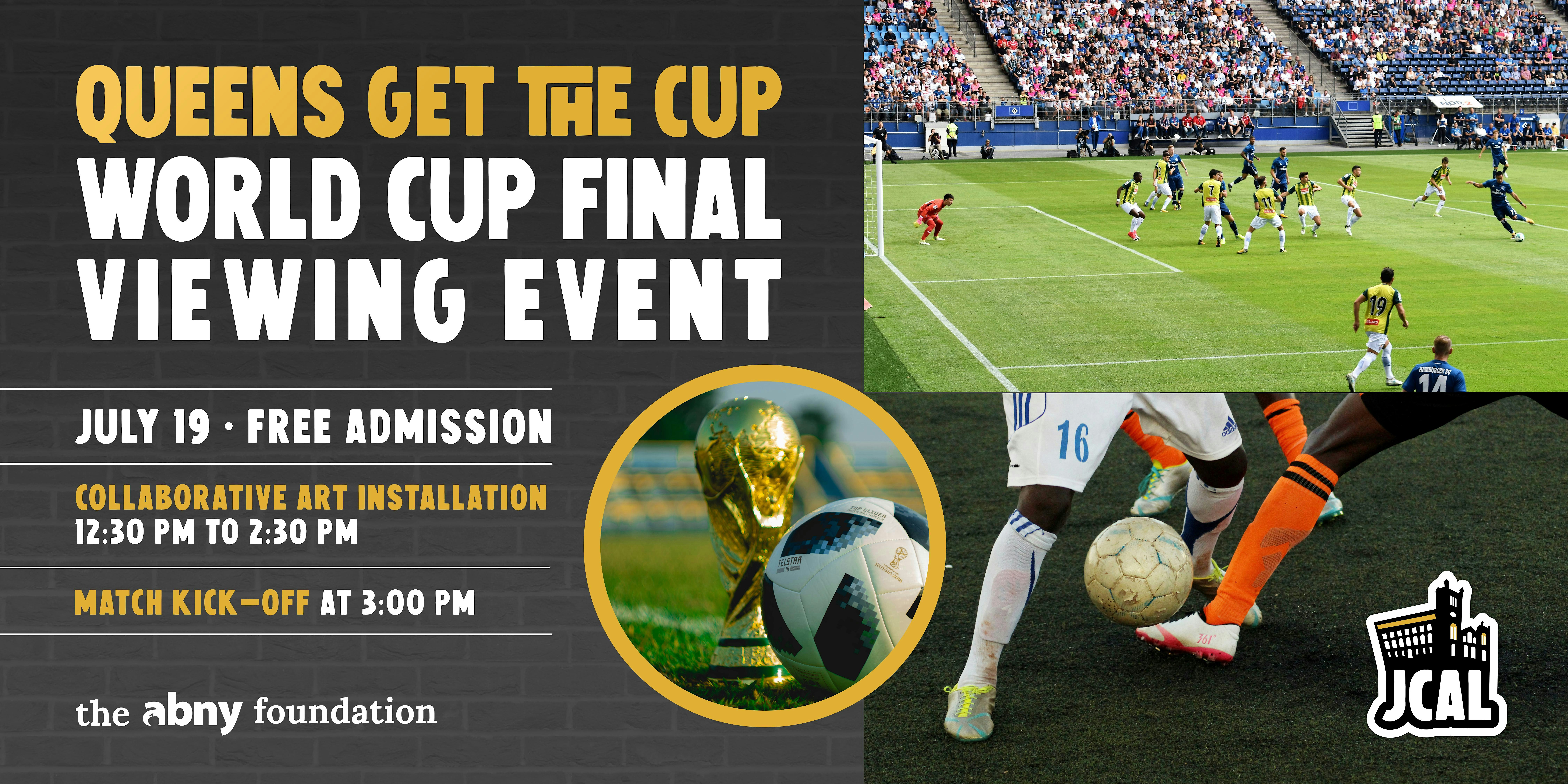 Queens Get The Cup: World Cup Viewing Event at Jamaica Performing Arts Center – Jamaica, NY