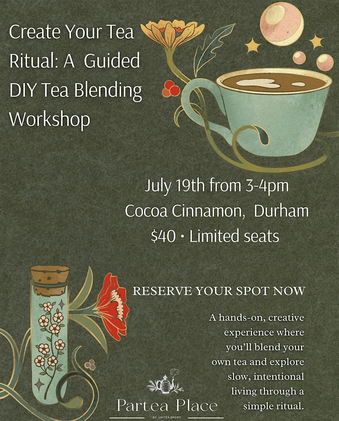 DIY tea blending at Cocoa Cinnamon – Durham, NC