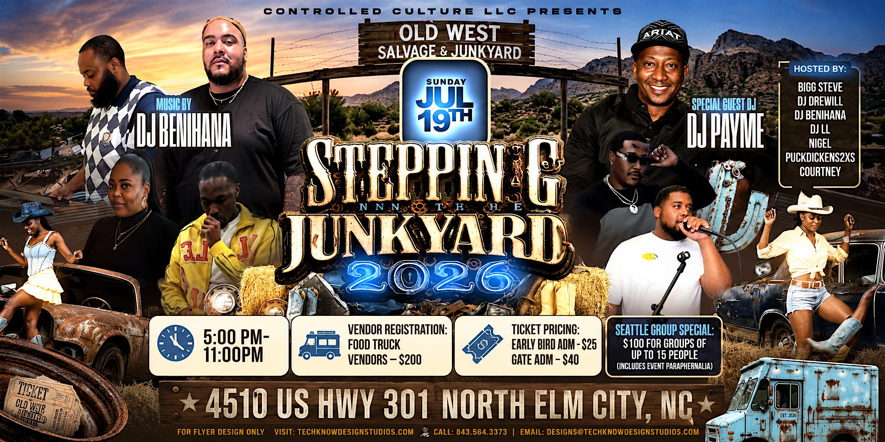 Steppin In The Junk Yard // DJ PAYME at 4510 U.S. Hwy 301 N – Elm City, NC