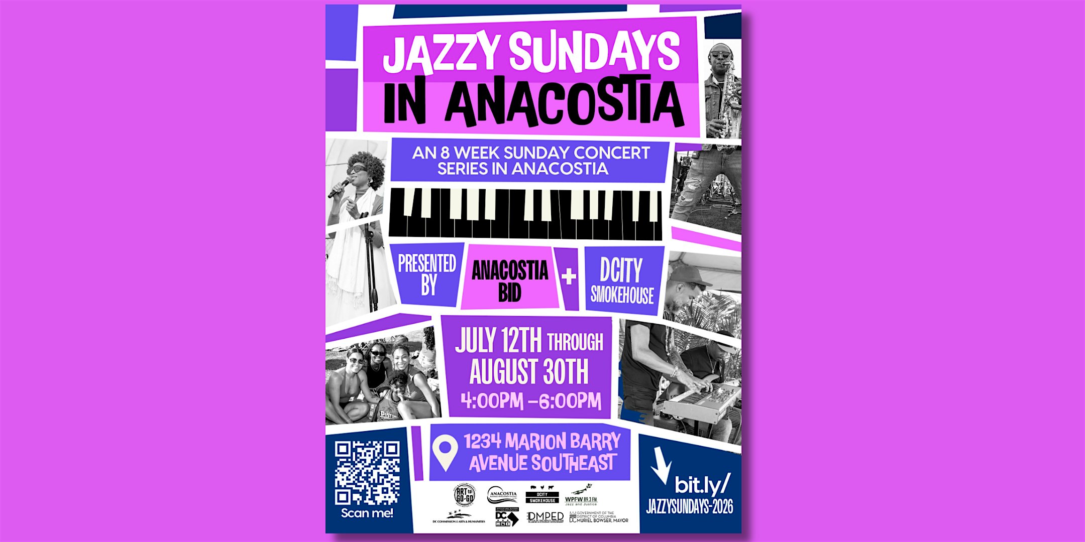Jazzy Sundays in Anacostia at 1234 Marion Barry Ave SE – Washington, DC