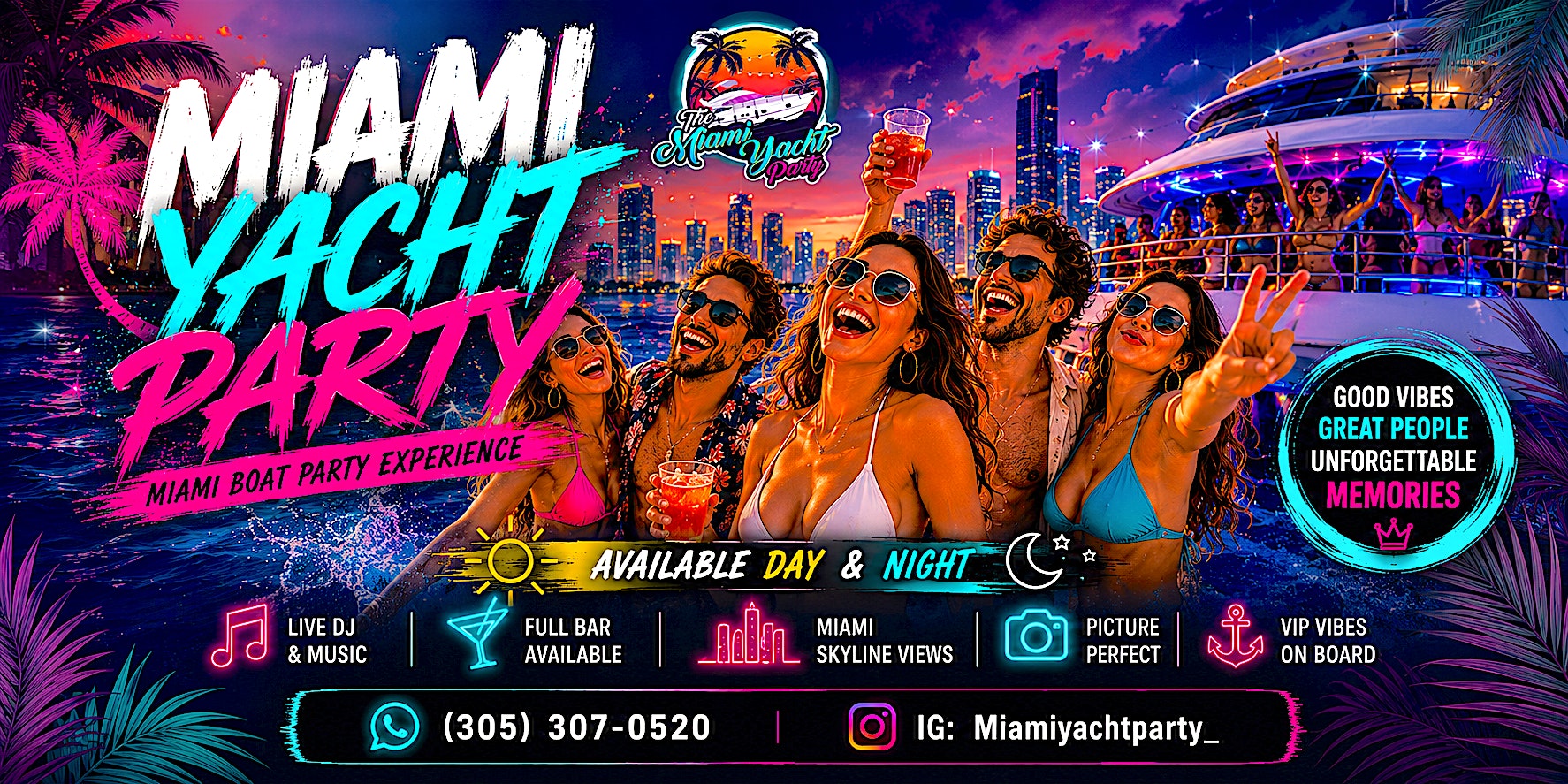 YACHT PARTY – PARTY YACHT at Yacht Party Miami – Party Yacht – Miami, FL