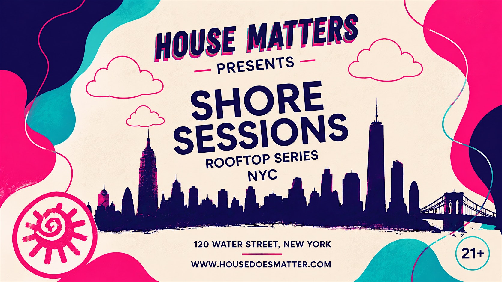 Shore Sessions – House Music Summer Rooftop Series at 120 Water St – New York, NY