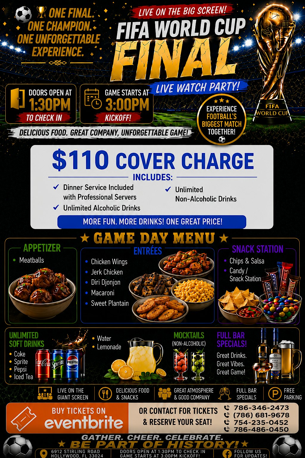 FIFA World Cup Watch party at Glorious Banquet Hall – Hollywood, FL