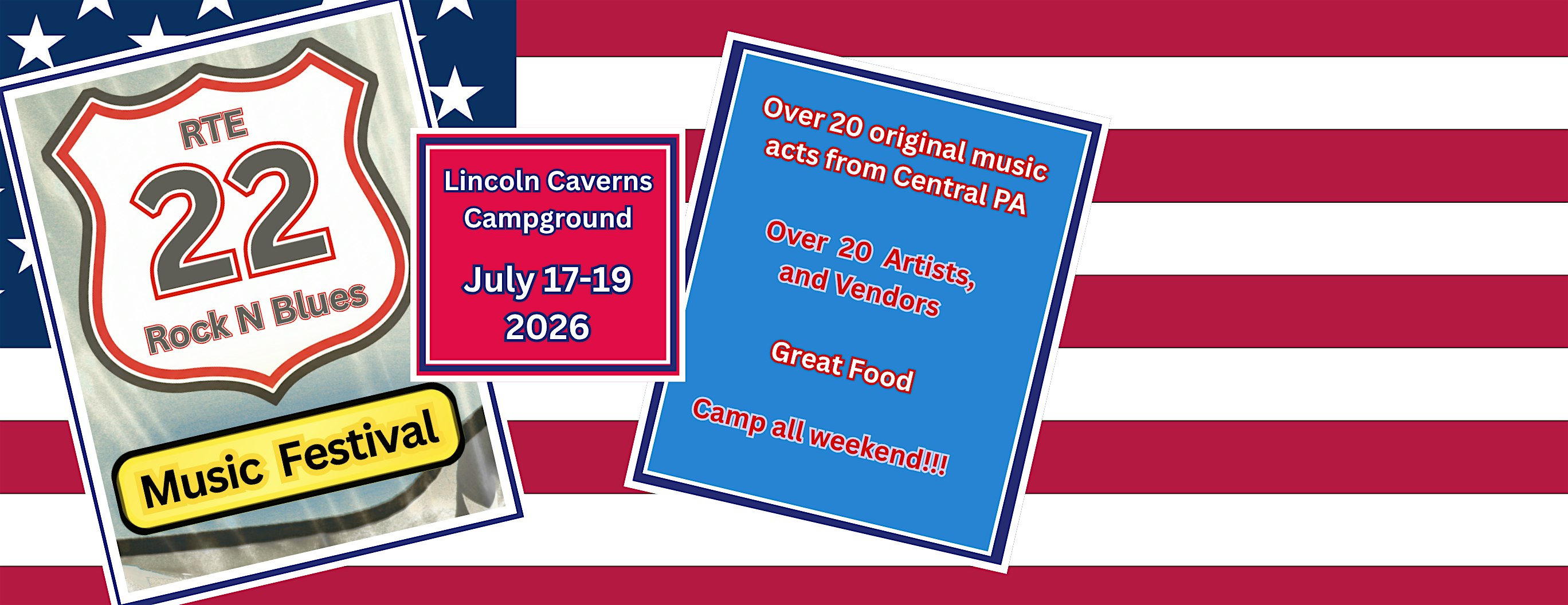 Rte 22 Rock and Blues Festival at 7703 William Penn Hwy, Huntingdon, PA 16652 – ,