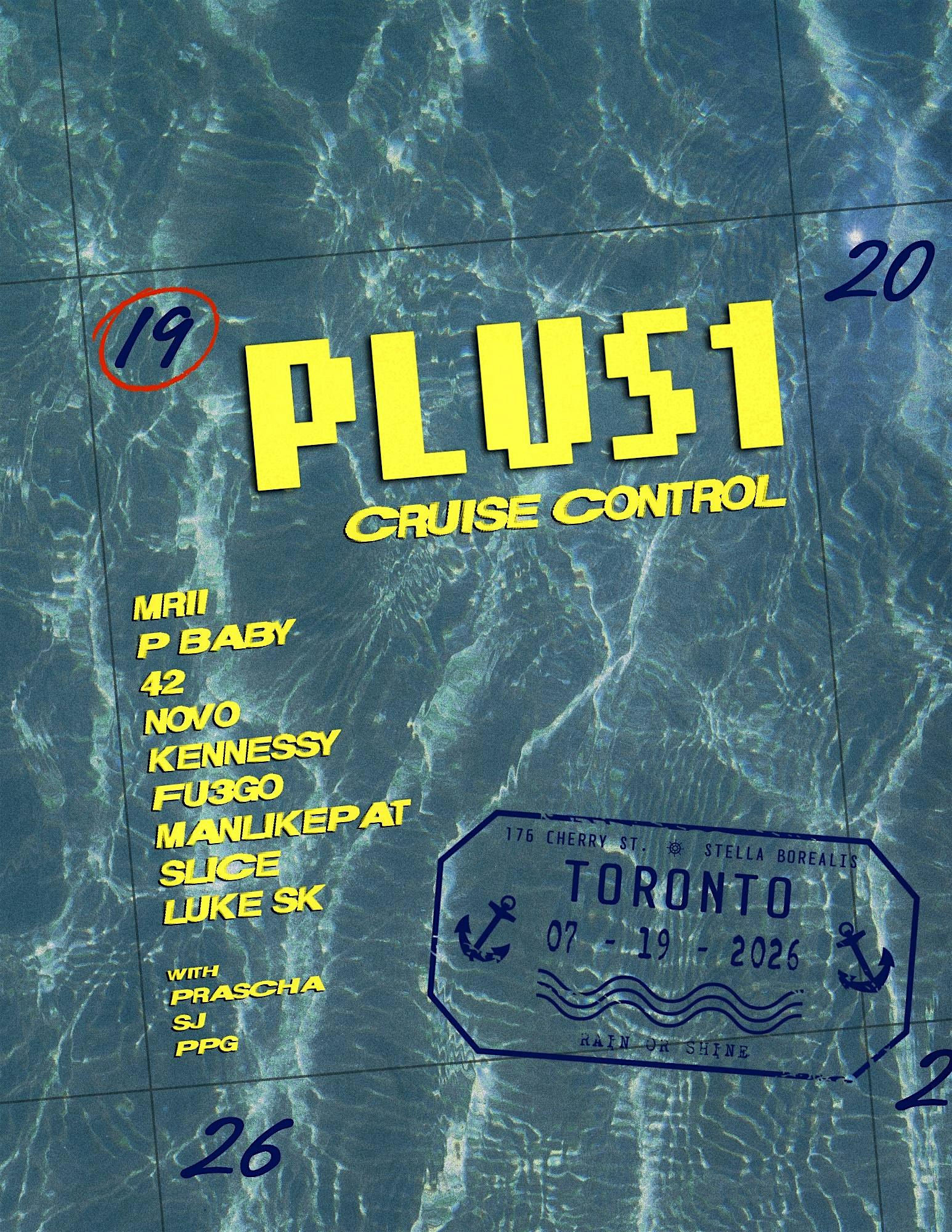 PLUS1: CRUISE CONTROL at 176 Cherry St – Toronto, Canada
