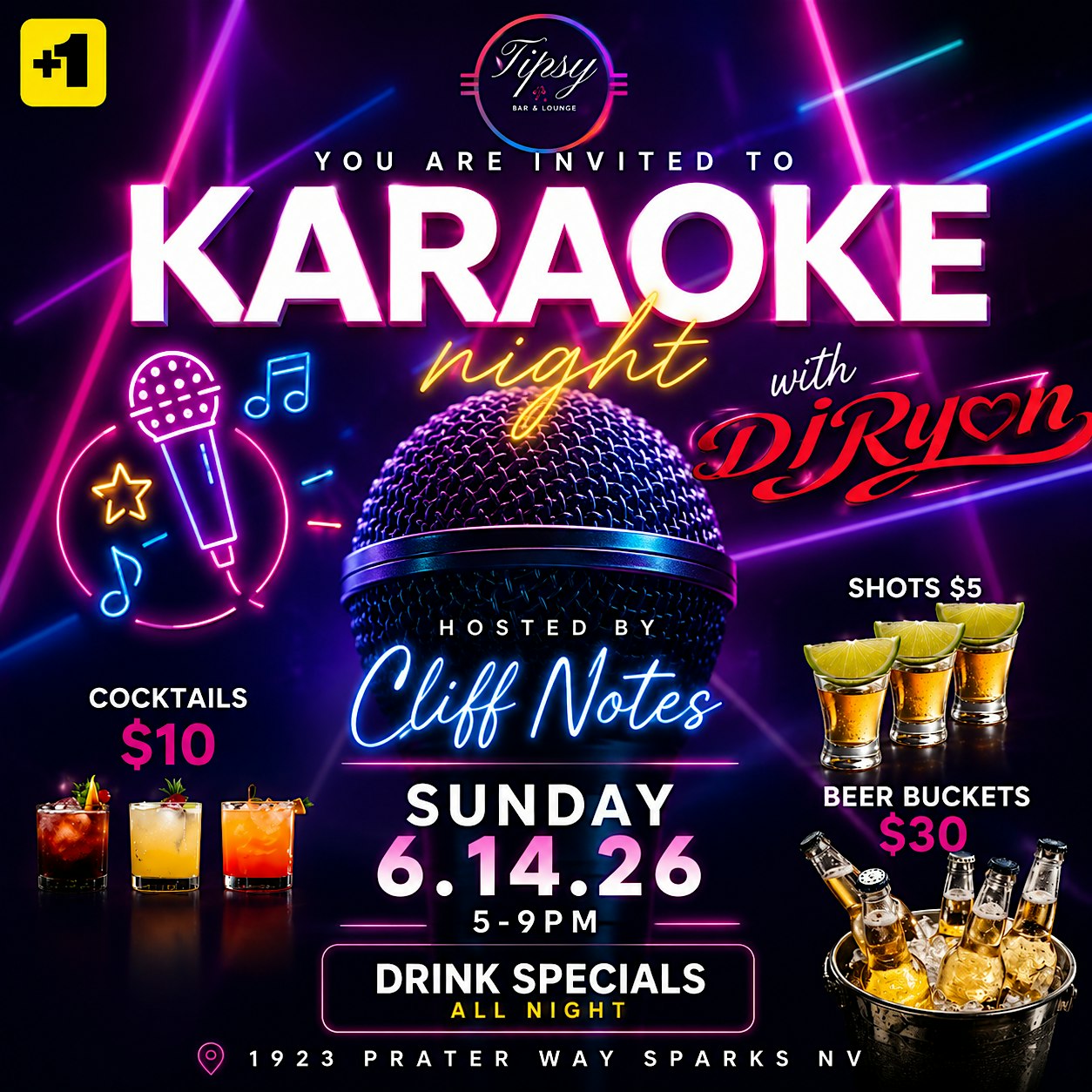 Karaoke Night At Tipsy Bar & Lounge at Tipsy Bar and Lounge – Sparks, NV