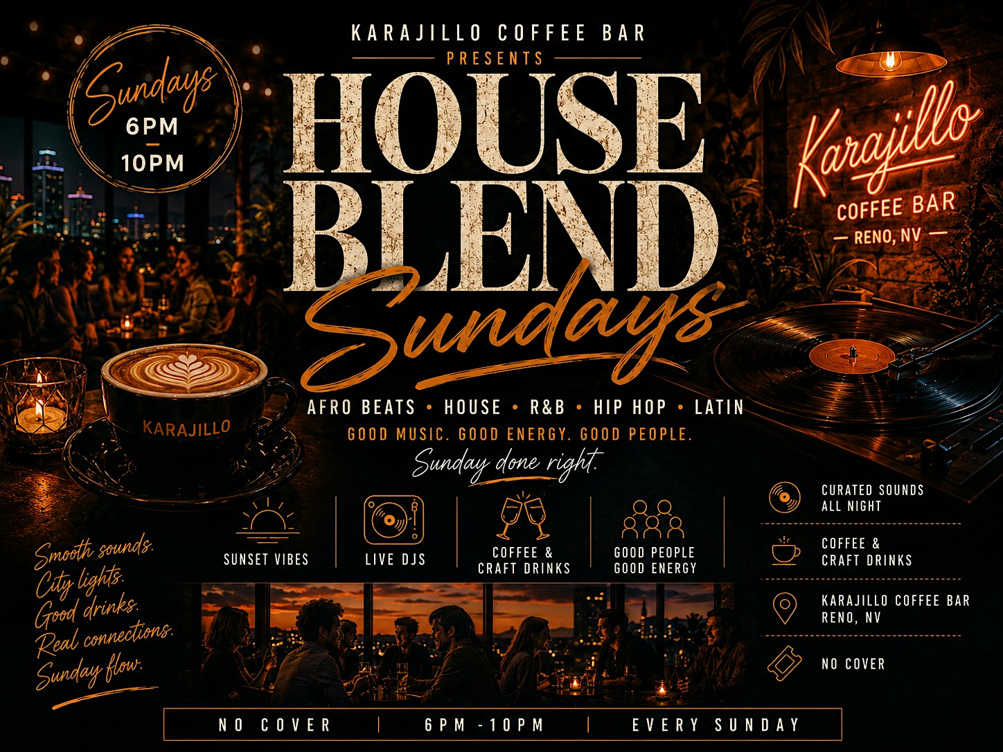 House Blend Sundays at Karajillo & Co. – Reno, NV