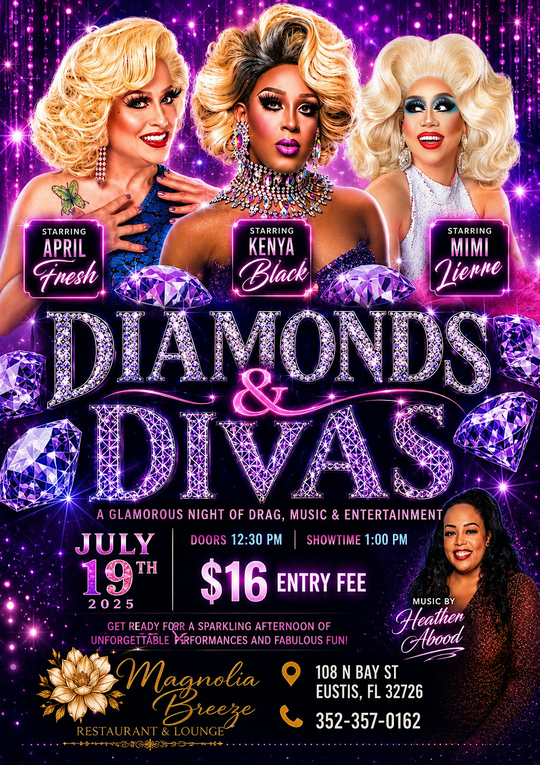 Divas and diamonds at Magnolia Breeze Restaurant – Eustis, FL