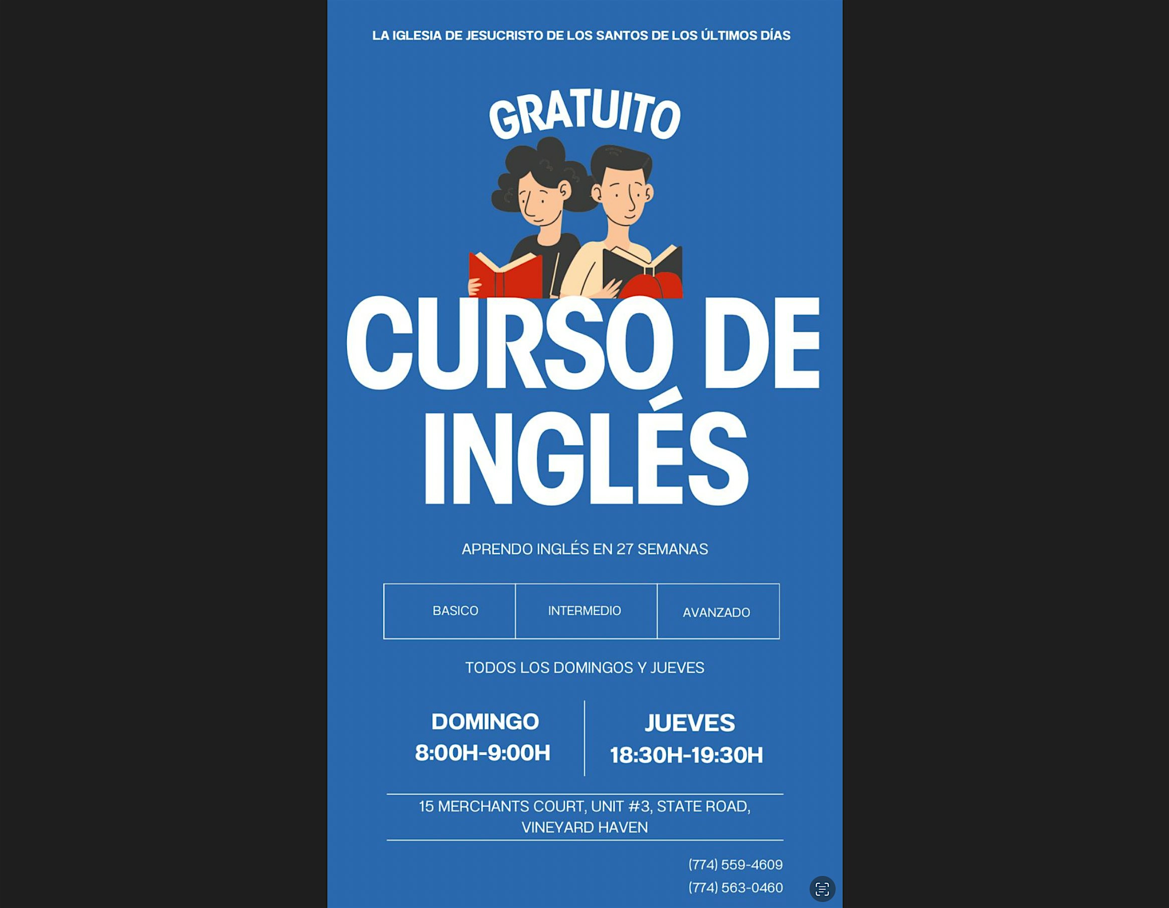 Free English Classes at The Church Of Jesus Christ of Latter Day Saints – Vineyard Haven, MA