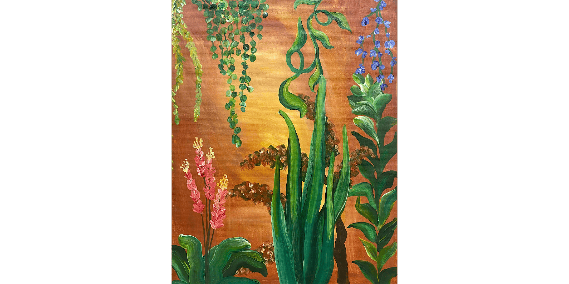 “Sunlit Botanicals” – Sun July 19, 4PM at Sipping N’ Painting Highland – Denver, CO