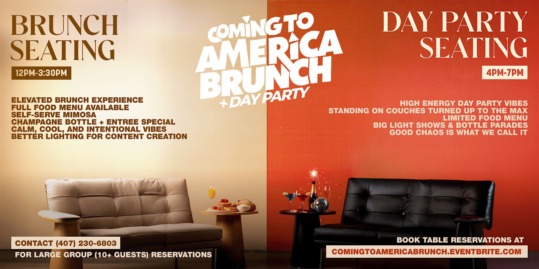 COMING TO AMERICA BRUNCH at Euphoria Downtown Orlando – Orlando, FL