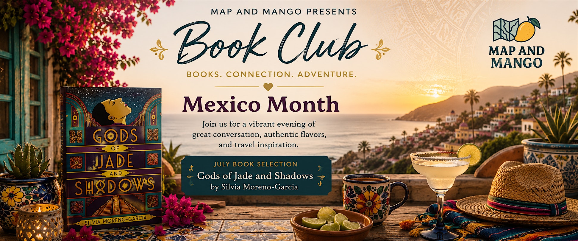 Map & Mango July Book Club at Pancho’s – Las Vegas, NV