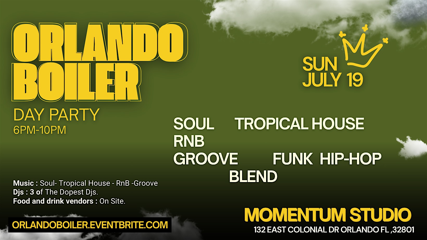 ORLANDO BOILER PARTY at MOMENTUM STUDIO -ORLANDO – ORLANDO, FL