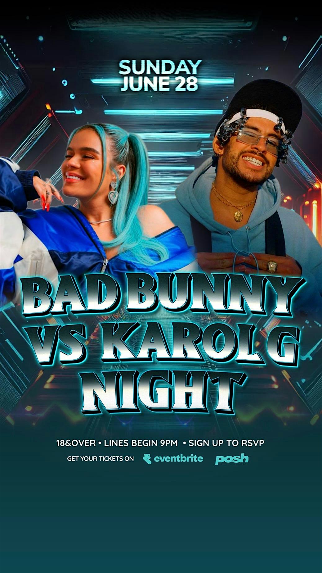 18+ Los Globos BAD BUNNY VS KAROLG NIGHT at Los Globos – Los Angeles, CA