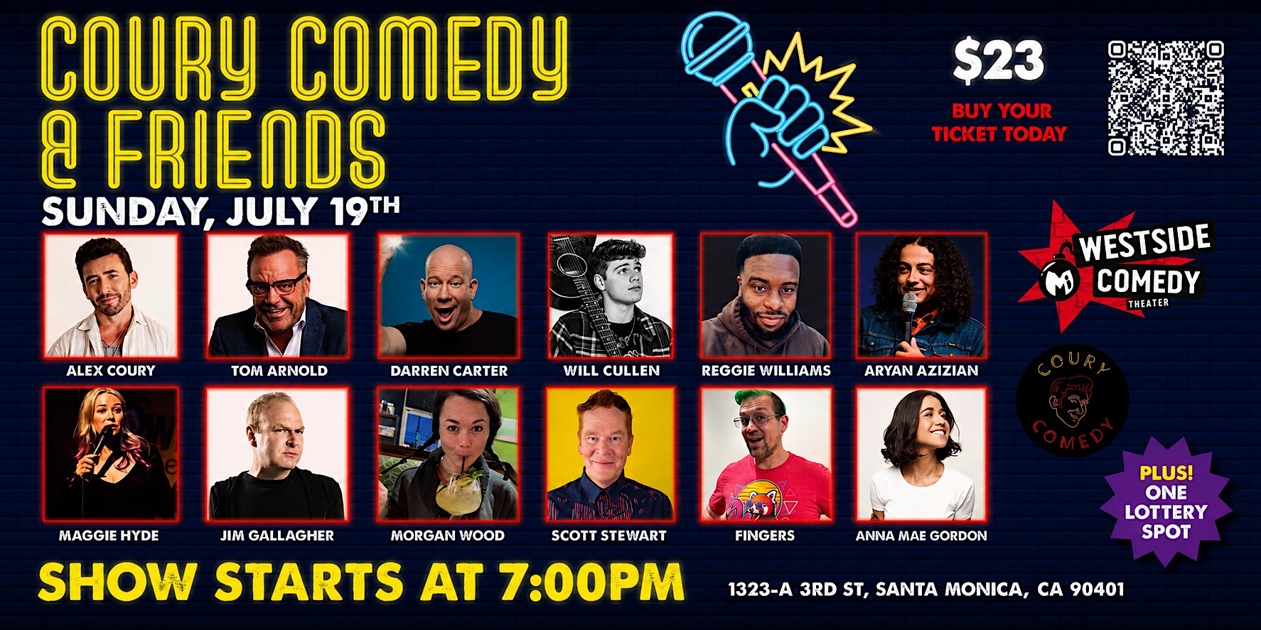 Coury Comedy and Friends at Westside Comedy Theater – Santa Monica, CA