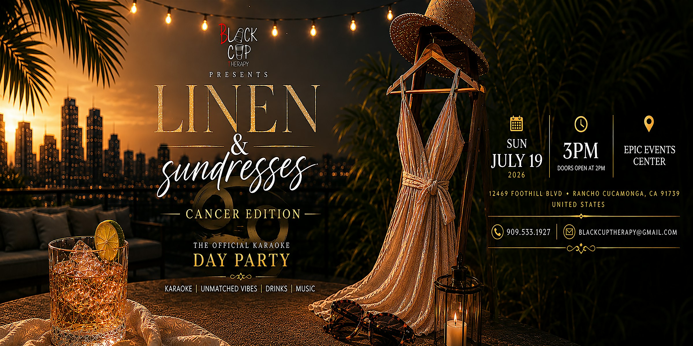 Linen & Sundress Cancer Edition at Epic Events Center – Rancho Cucamonga, CA