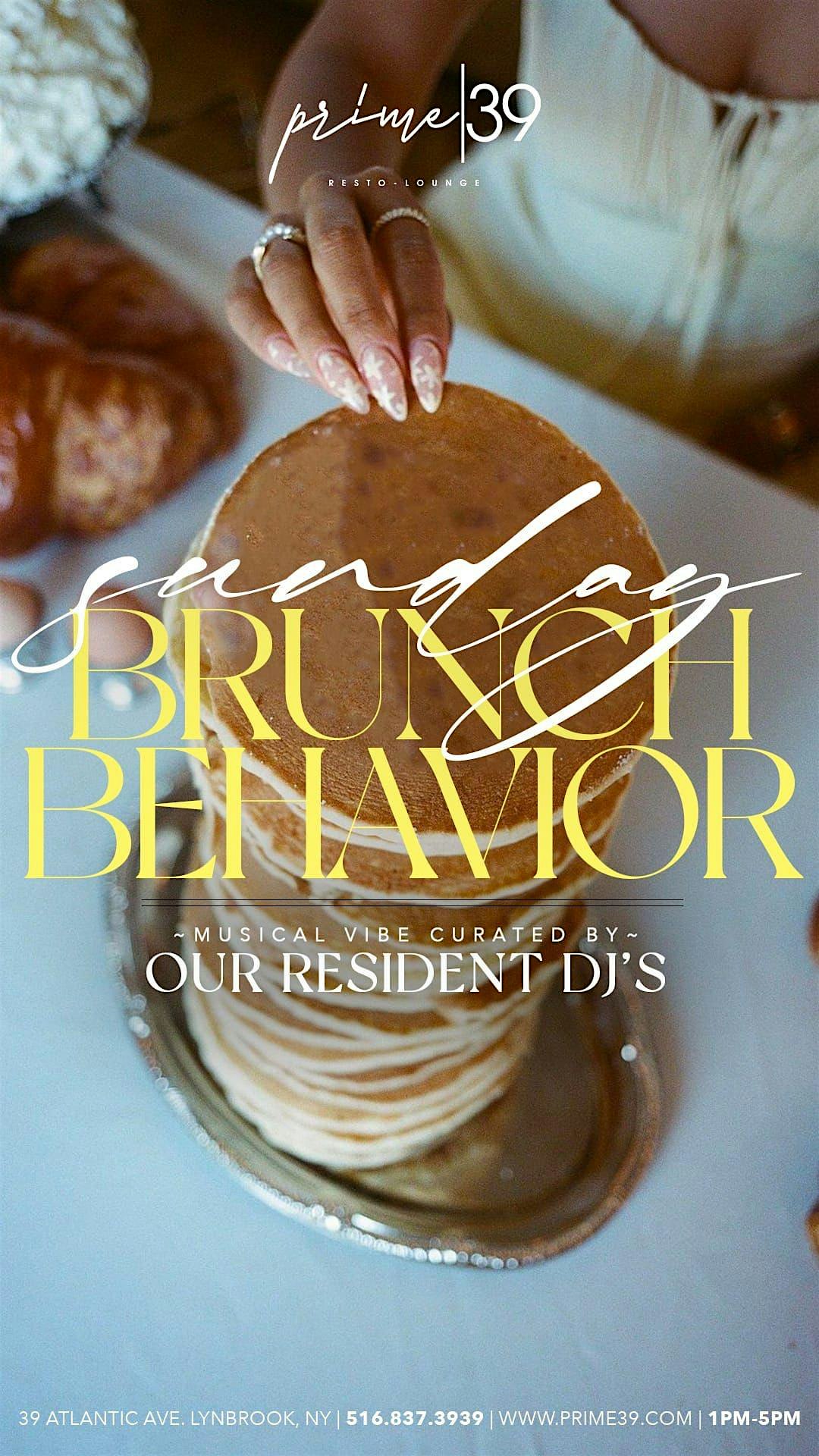 BRUNCH BEHAVIOR EVERY SUNDAY @ PRIME 39 at PRIME 39 – Lynbrook, NY