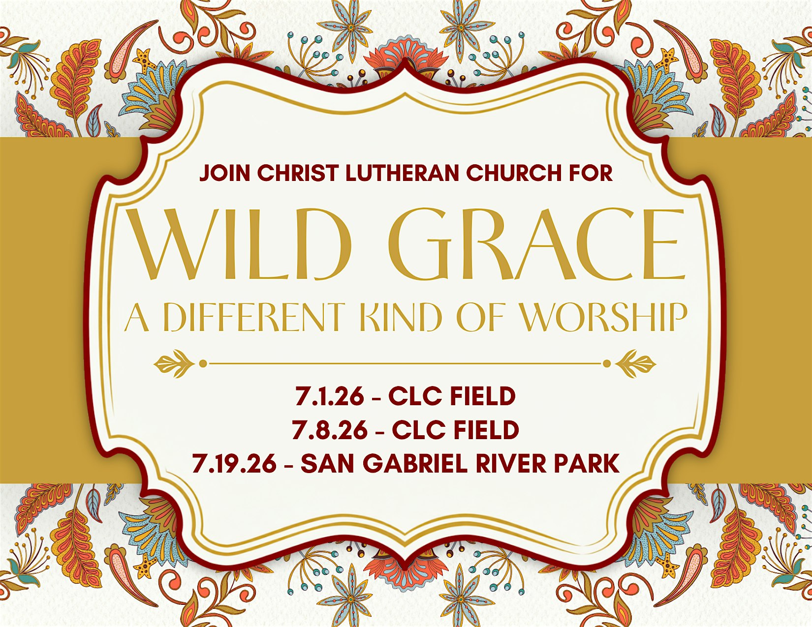 Wild Grace at Christ Lutheran Church – Georgetown, TX