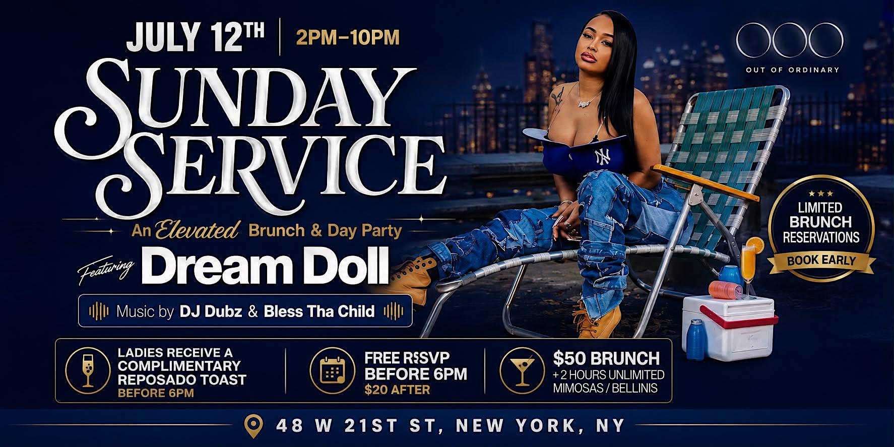 Sunday Service Brunch with DreamDoll at OUT OF ORDINARY – New York, NY