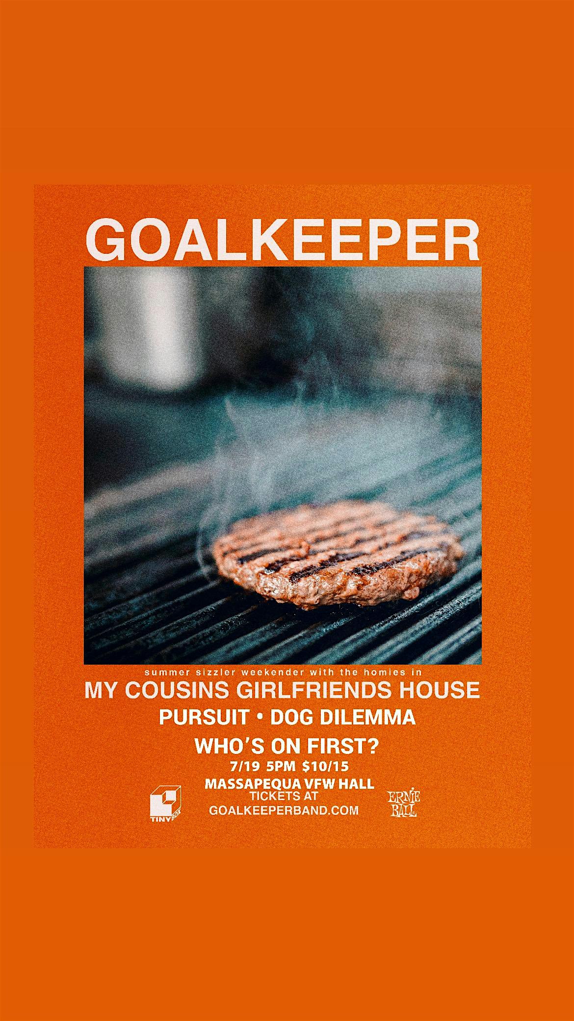 GOLDEN HOUR BOOKING PRESENTS: GOALKEEPER AND FRIENDS at Massapequa VFW Hall – Massapequa, NY