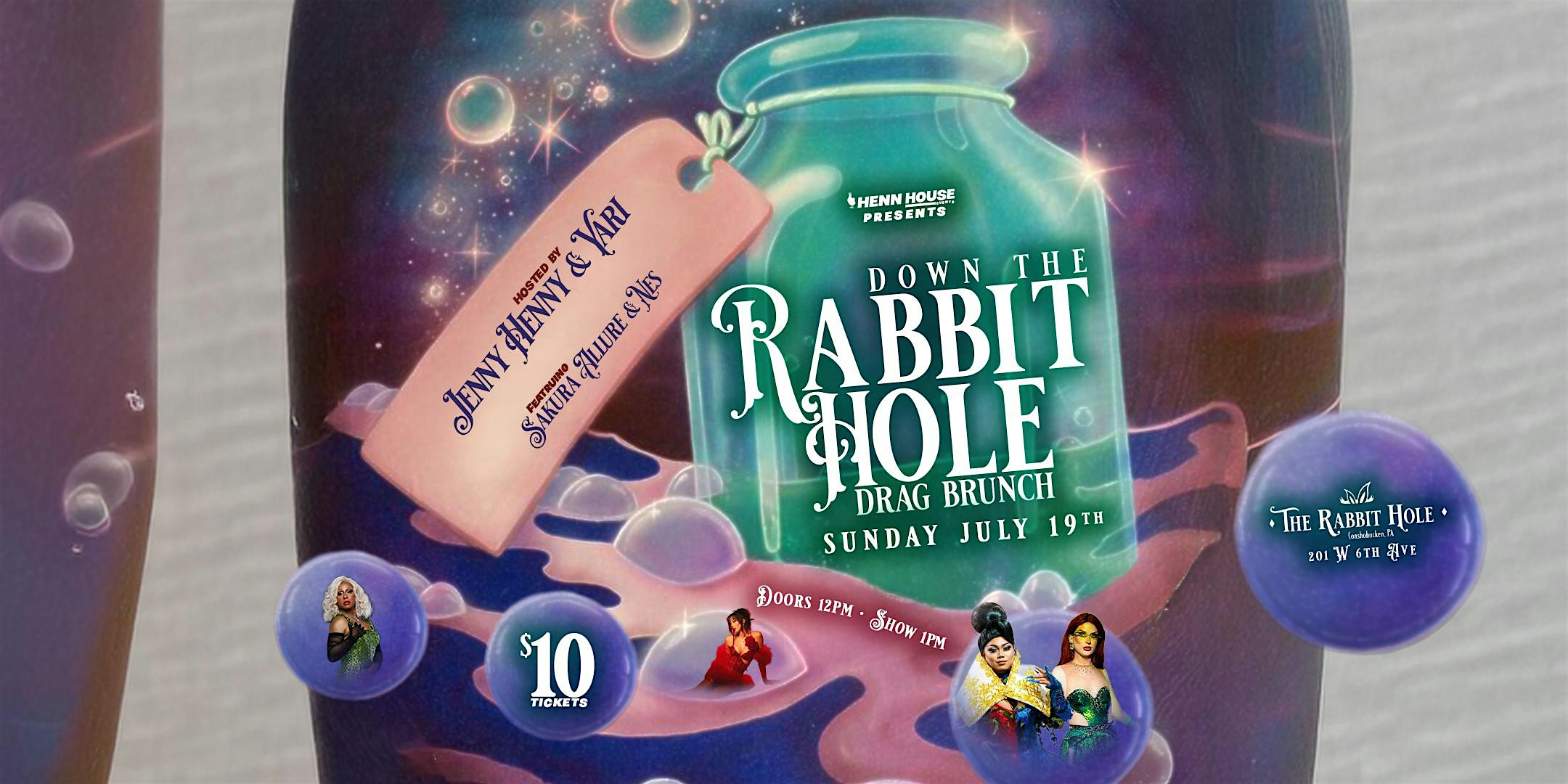 Down The Rabbit Hole Drag Brunch at The Rabbit Hole – Conshohocken, PA