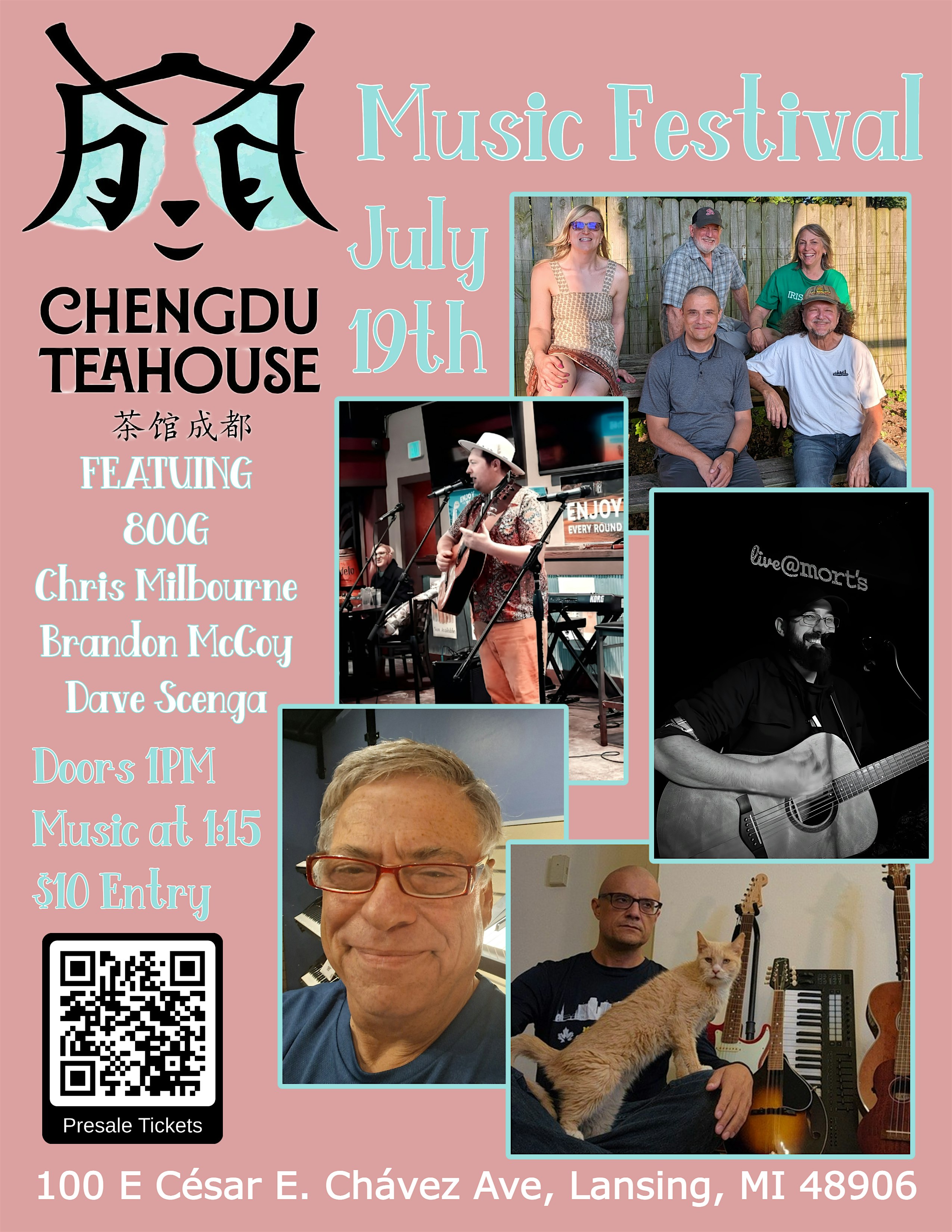 Chengdu Teahouse Music Festival at Chengdu Teahouse – Lansing, MI