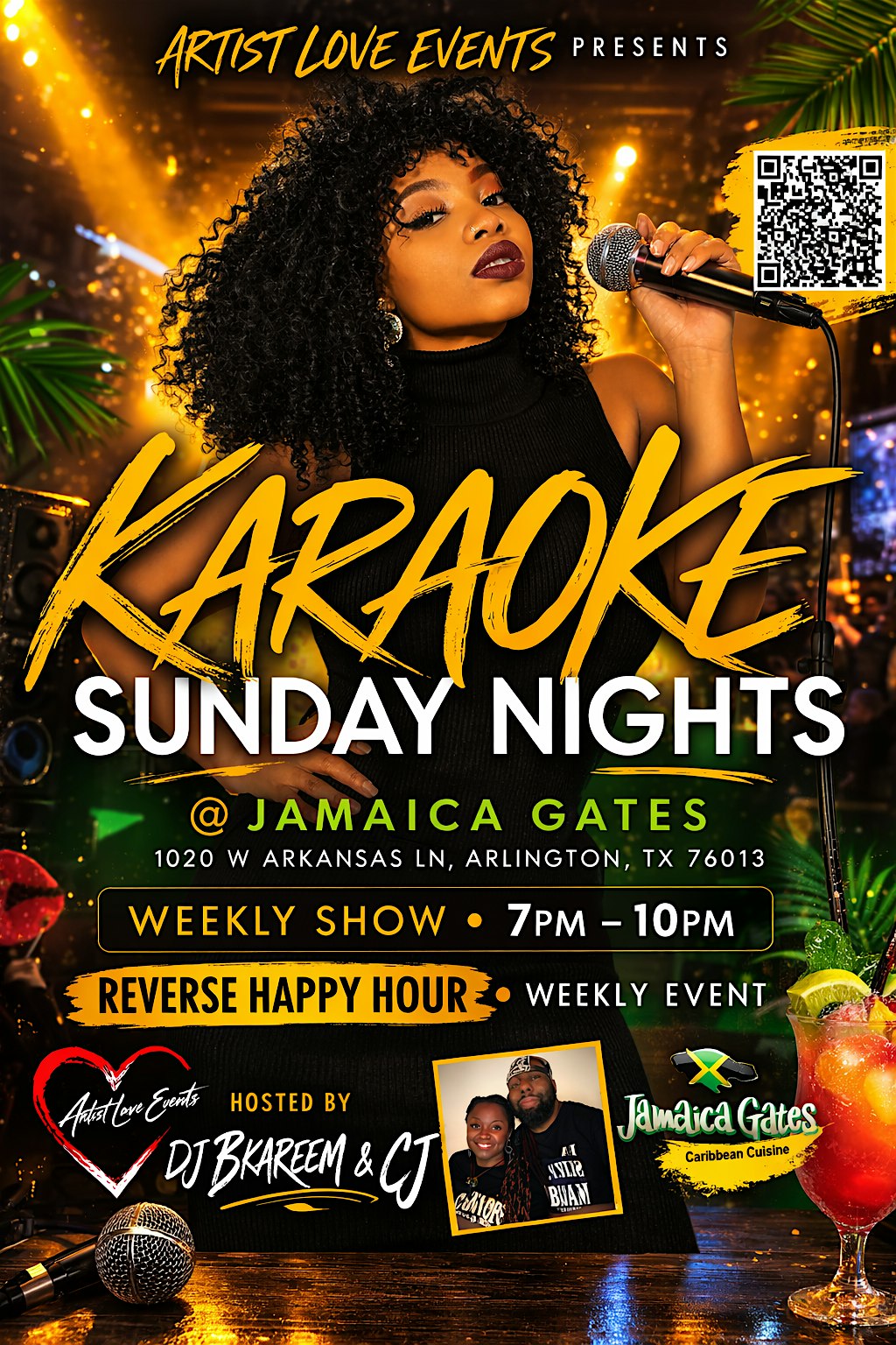 Karaoke Sunday Nights at Jamaica Gates – Arlington, TX