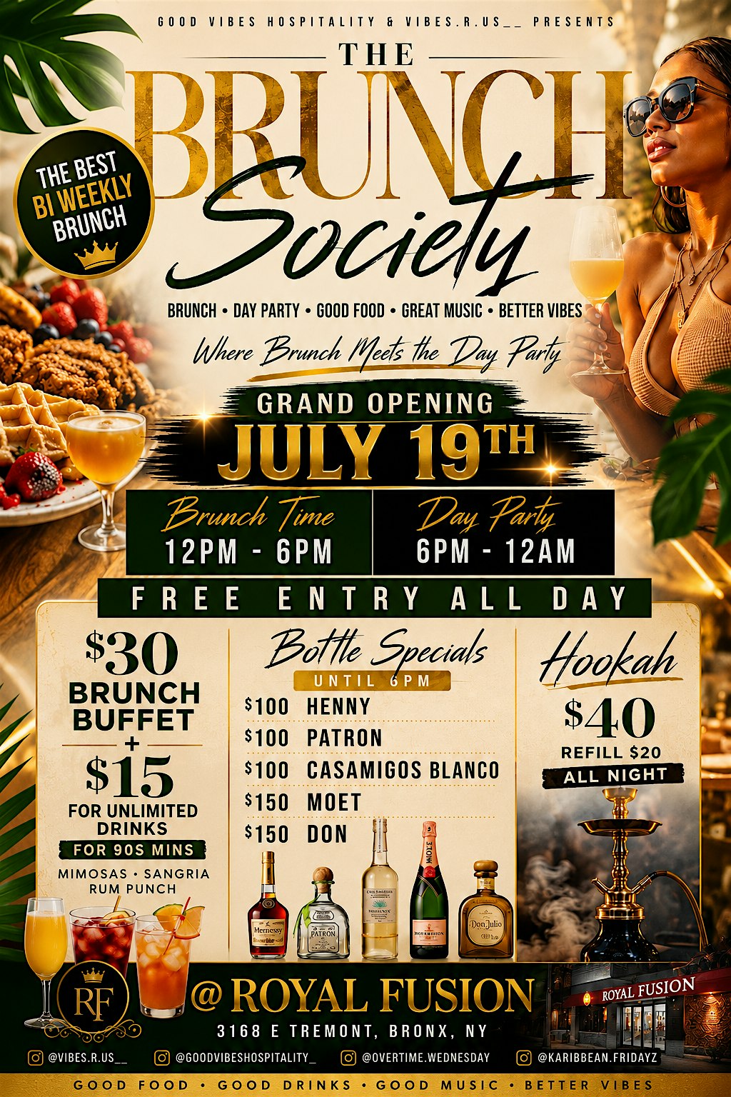 The Brunch SOCIETY at ROYAL FUSION – The Bronx, NY