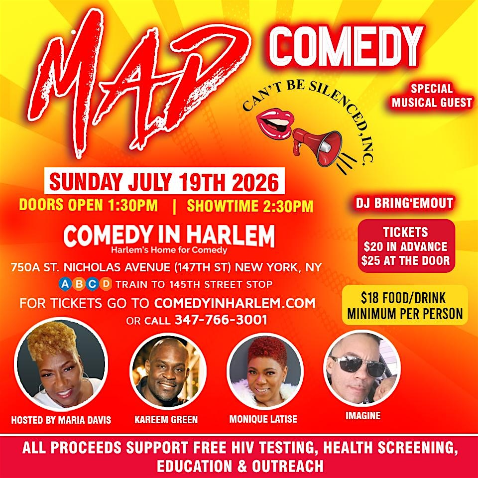 Mad Comedy at Comedy In Harlem – New York, NY