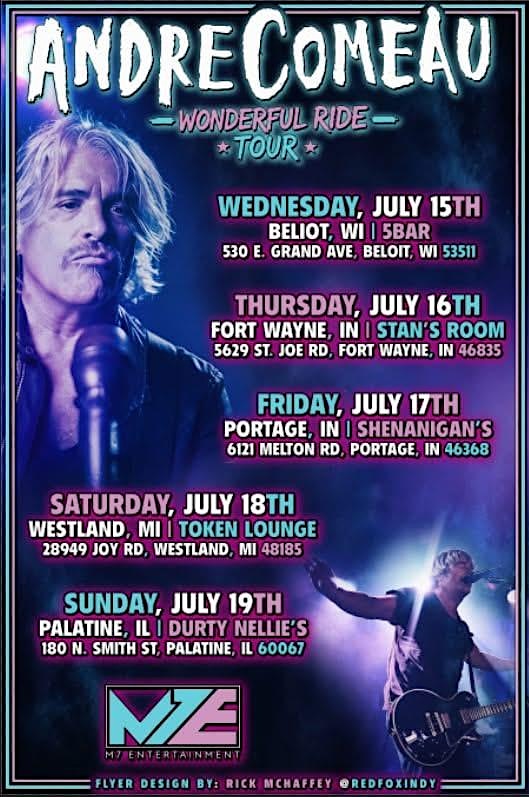Real World’s Andre Comeau and guests! at Durty Nellie’s Gastropub & Concert Hub – Palatine, IL
