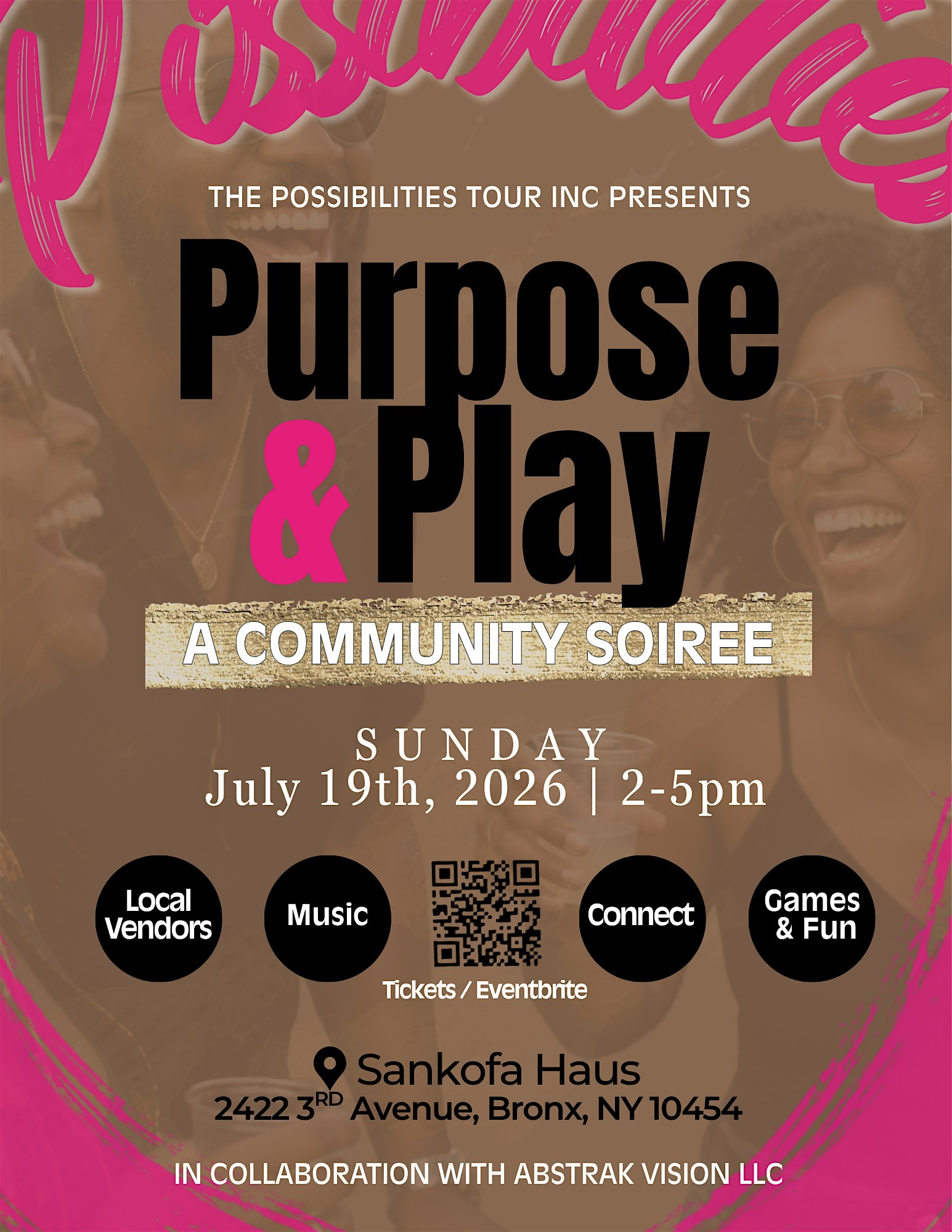 Purpose and Play- A Community Soiree at Sankofa Haus – The Bronx, NY