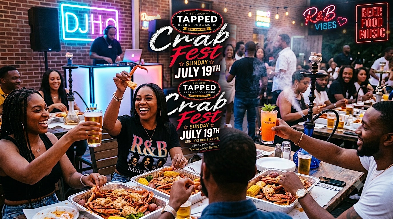 R&B Vibes Crab Fest @TAPPED Berlin at Palace Diner & Tapped Bar – Berlin Township, NJ