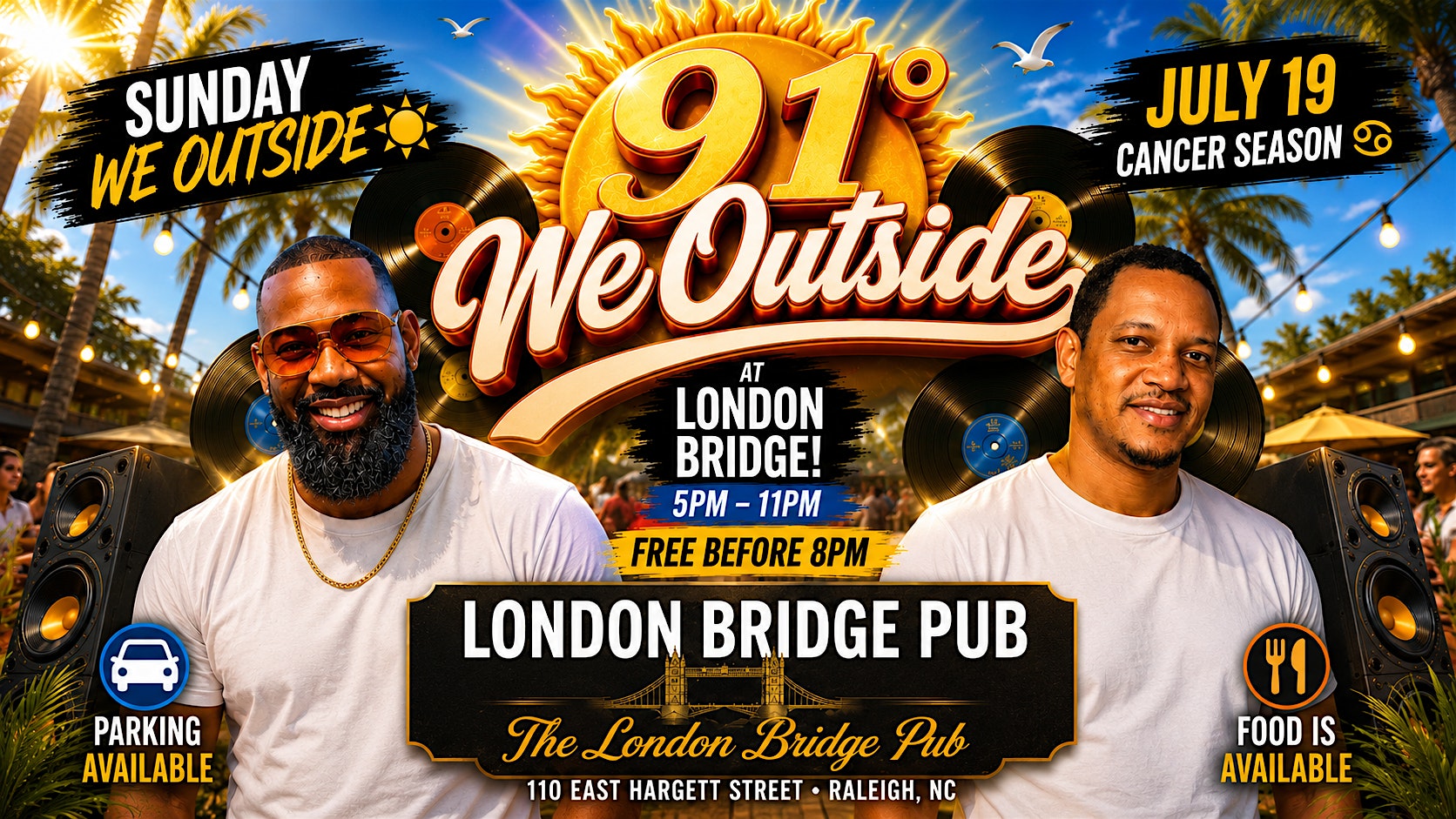 WE OUTSIDE !!! at The London Bridge Pub – Raleigh, NC