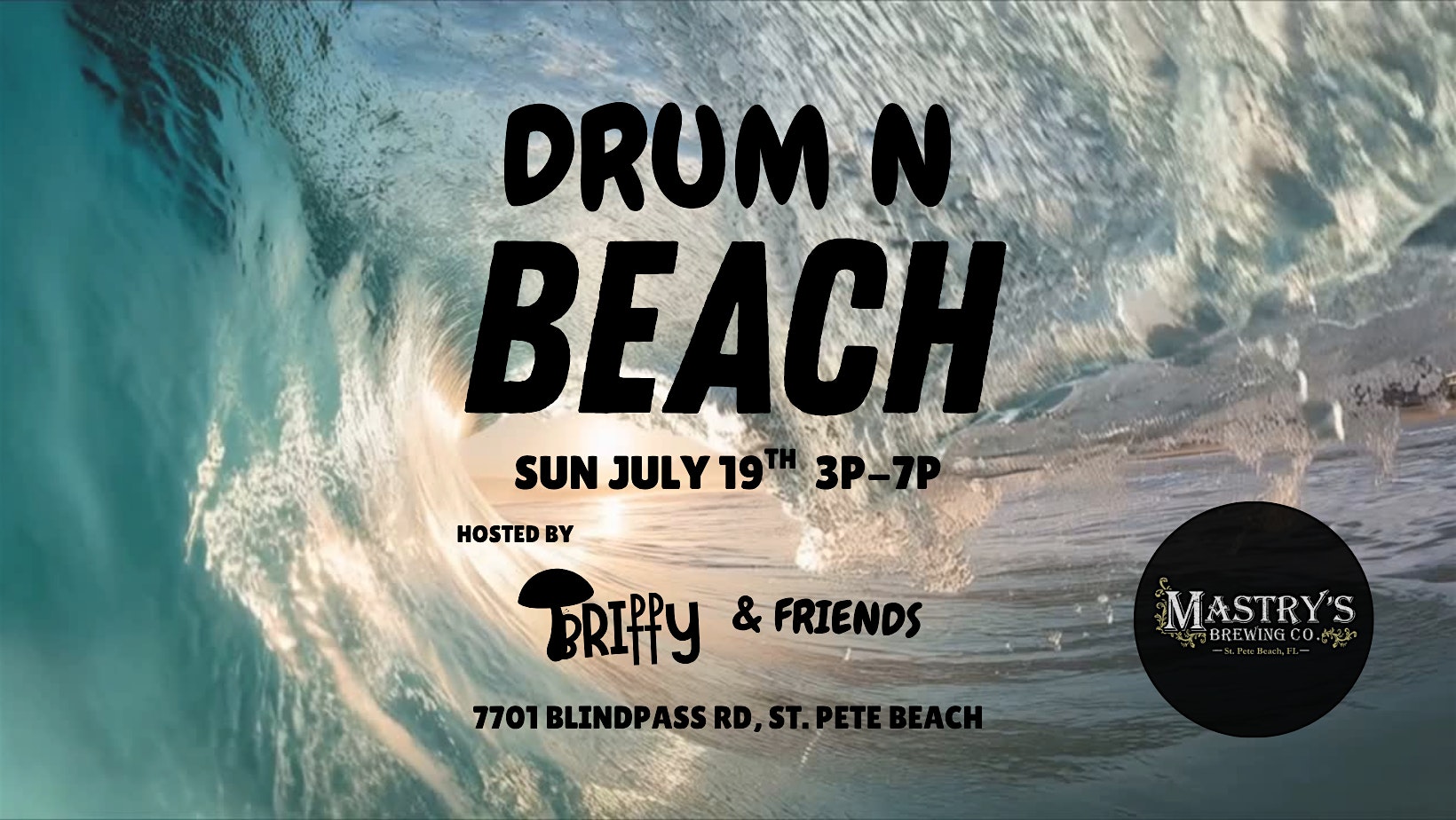 DRUM N BEACH at Mastry’s Brewing Co – St. Pete Beach, FL