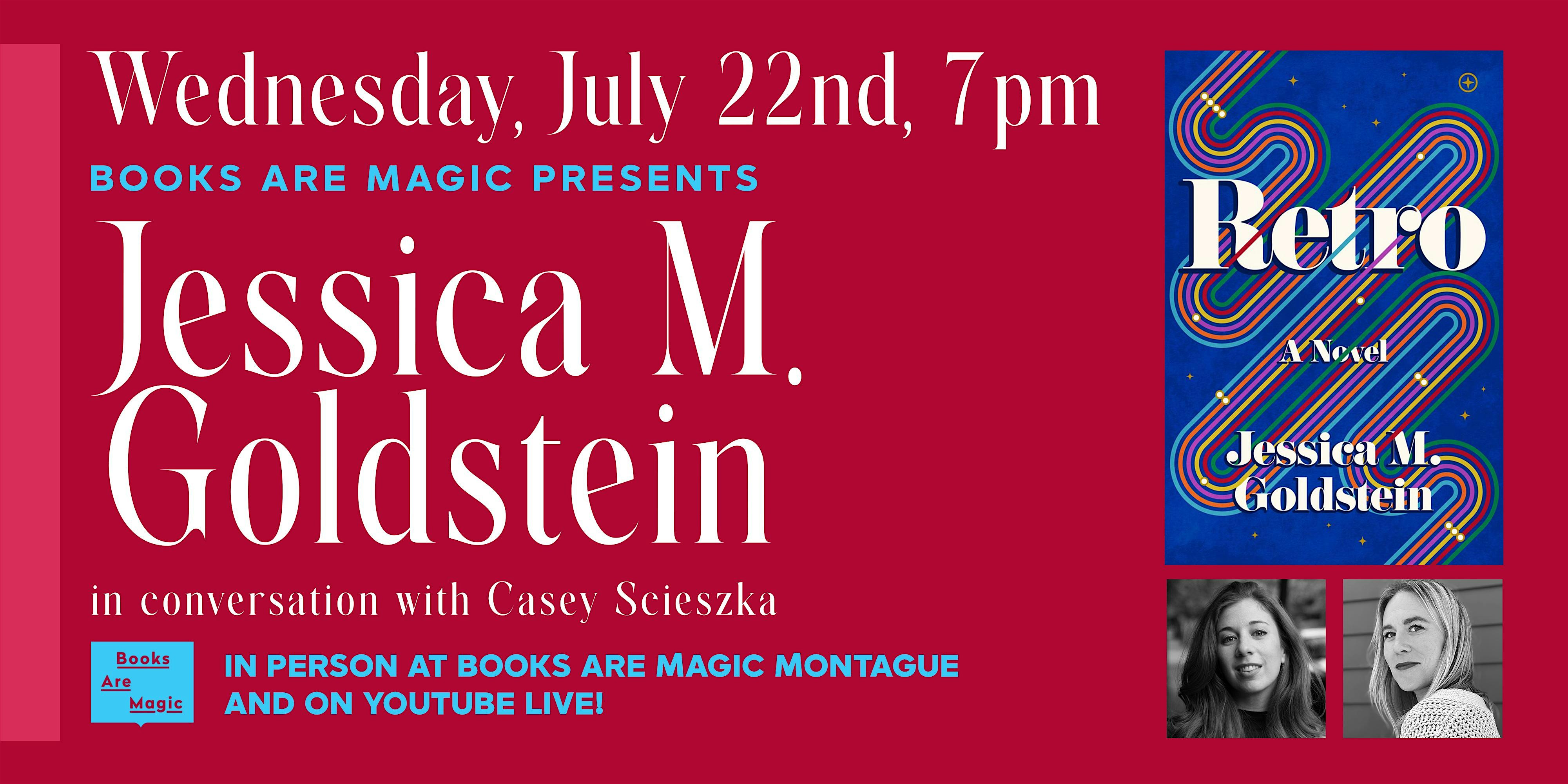 In-Store: Jessica M. Goldstein: Retro w/ Casey Scieszka at Books Are Magic Montague – Brooklyn, NY