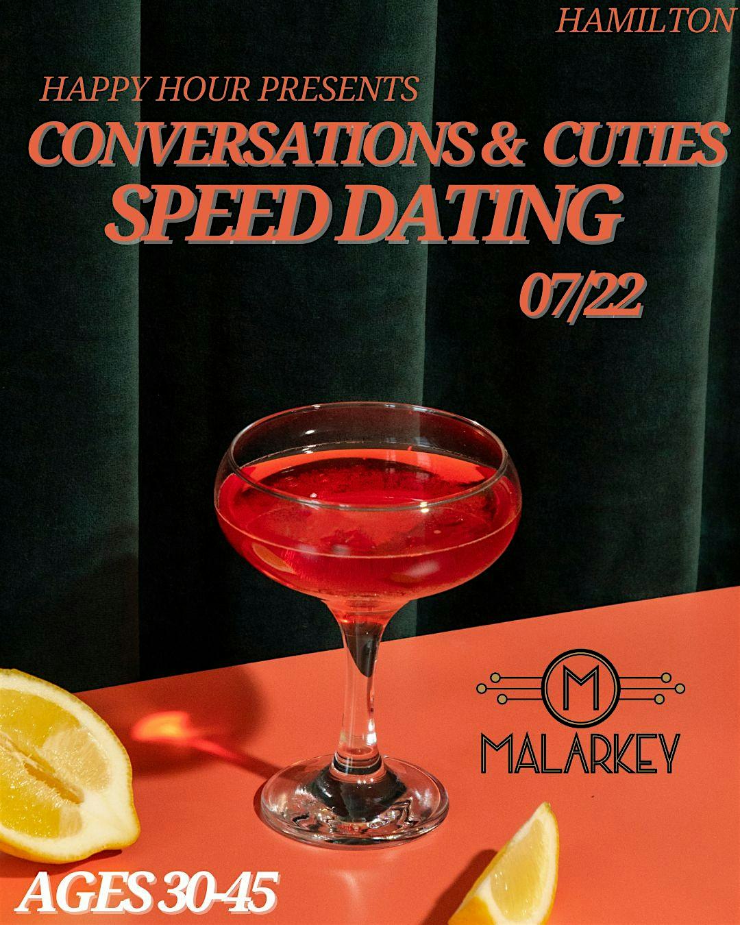 Cuties & Conversations Speed Dating Ages 30-45(Hamilton) at Malarkey – Shuffleboard & Bar – Hamilton, Canada