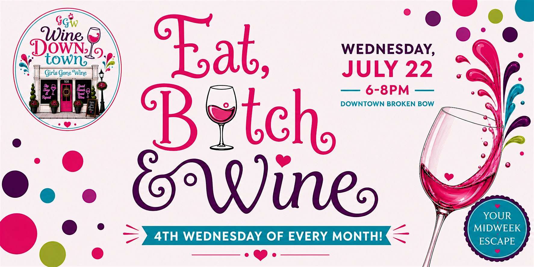 Eat, Bitch & Wine: Charcuterie Making Class at Girls Gone Wine DOWNTOWN – Broken Bow, OK