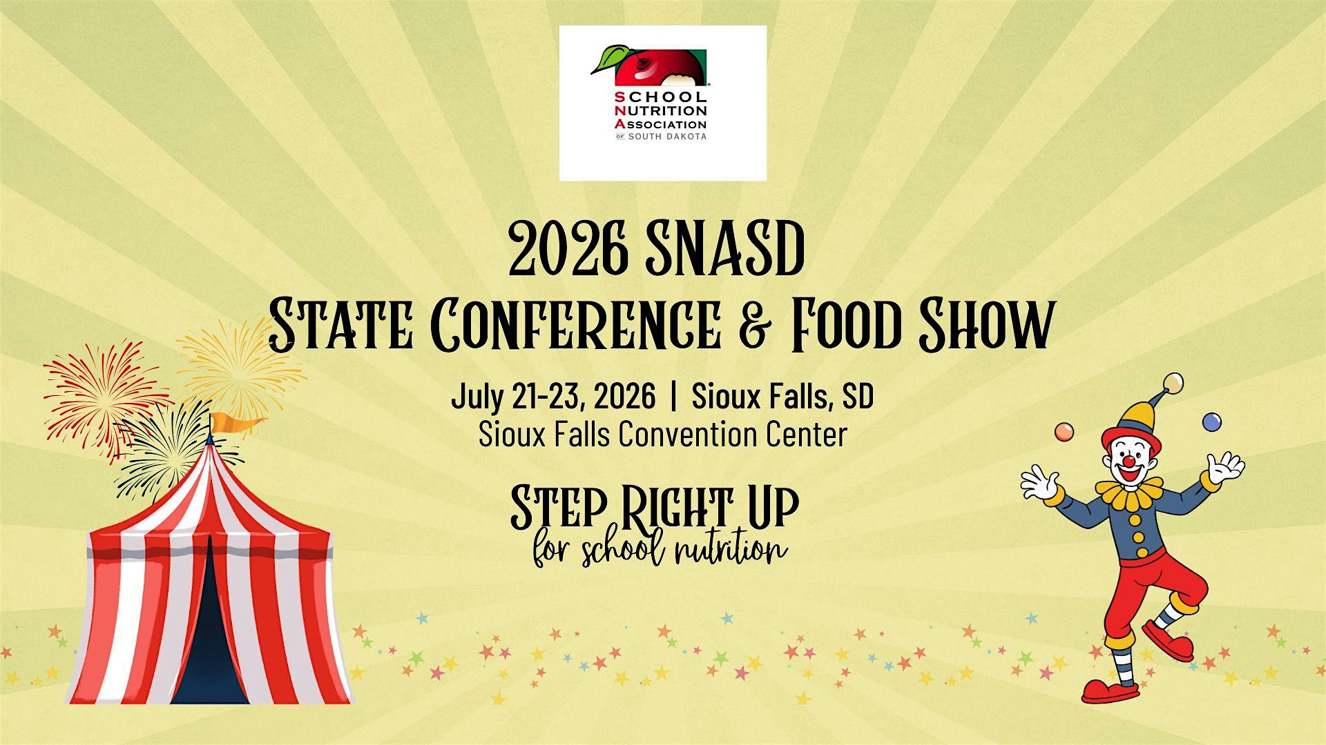 Vendor Registration – 2026 SNASD State Conference at Sioux Falls Convention Center – Sioux Falls, SD