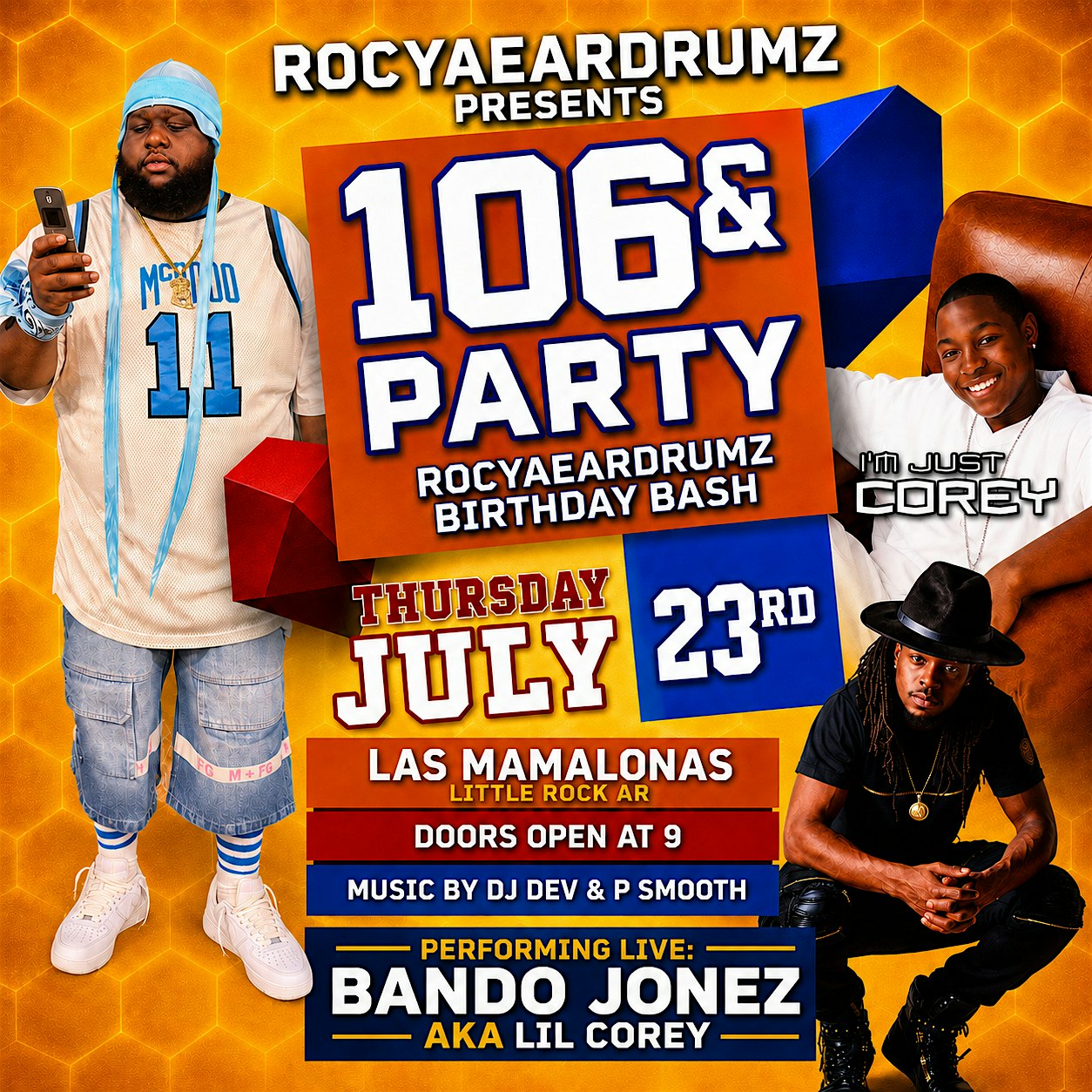 106 & Party RocYaEardrumz Birthday Bash at Las Mamalonas Mexican Bar & Grill – Little Rock, AR