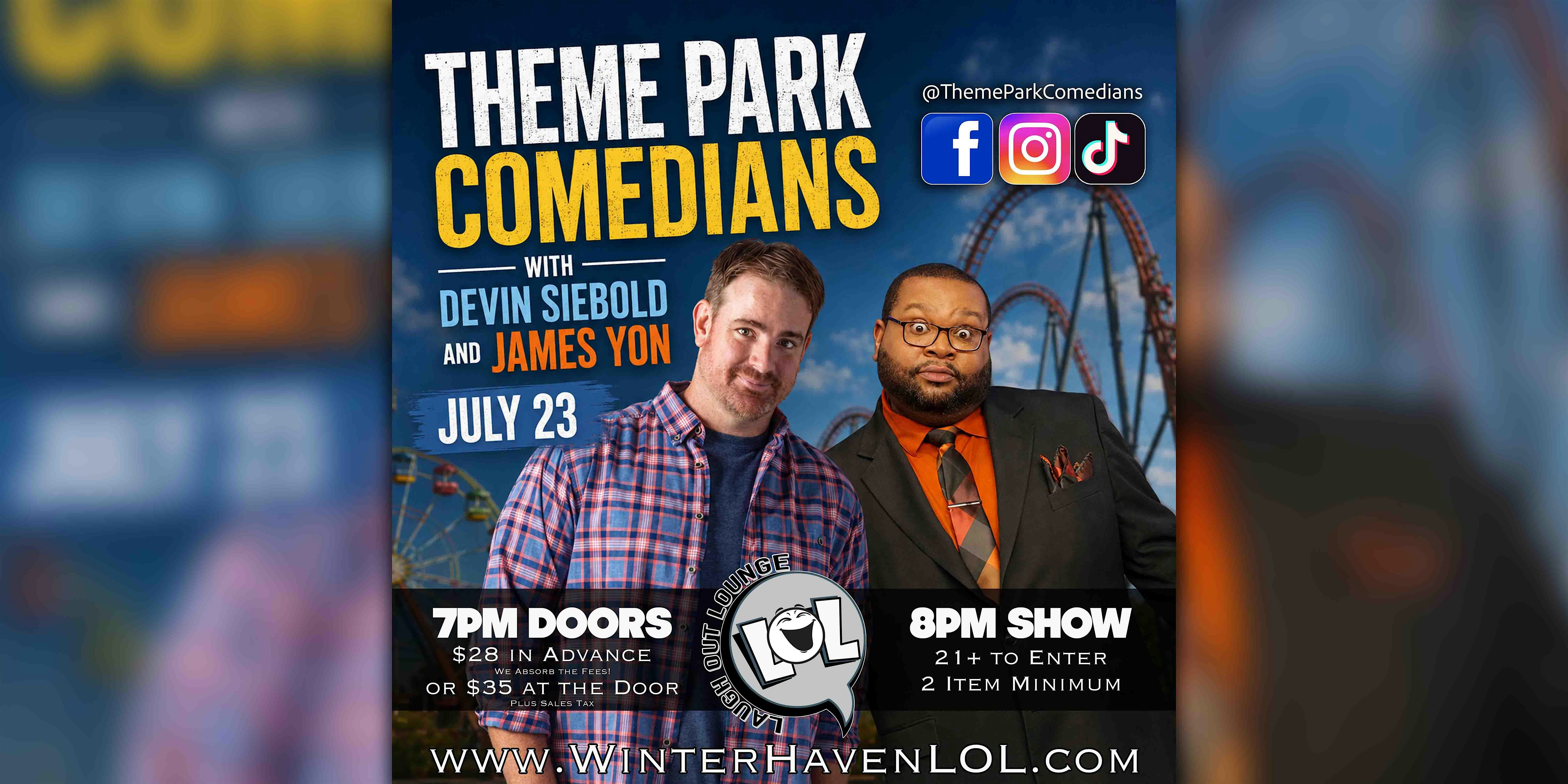 Theme Park Comedians LIVE! at 19 3rd St NW – Winter Haven, FL