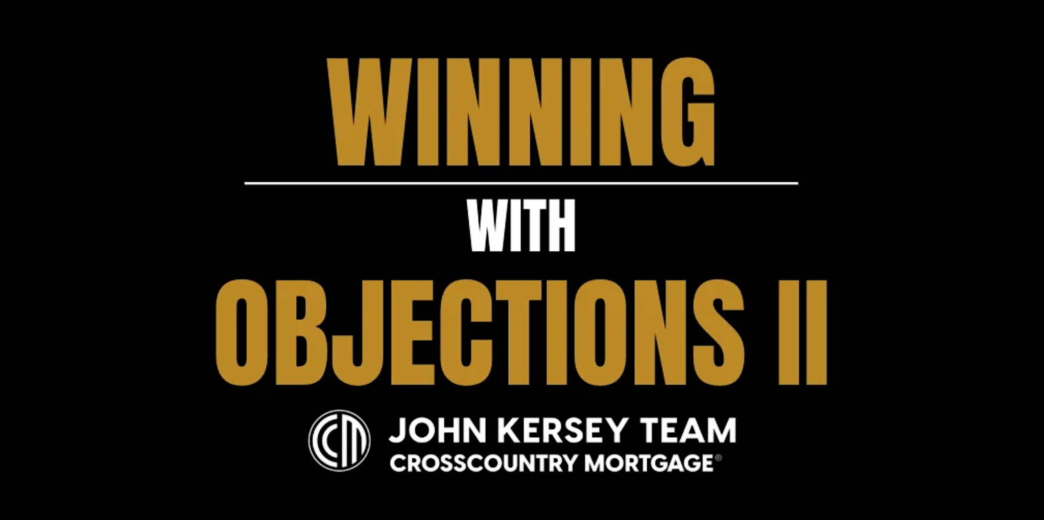 Winning with Objections II (Jacksonville, FL) at Landmark Title – Jacksonville, FL
