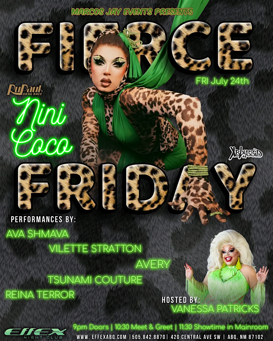Fierce Fridays Presents: Nini Coco from RPDR at Effex NightClub – Albuquerque, NM