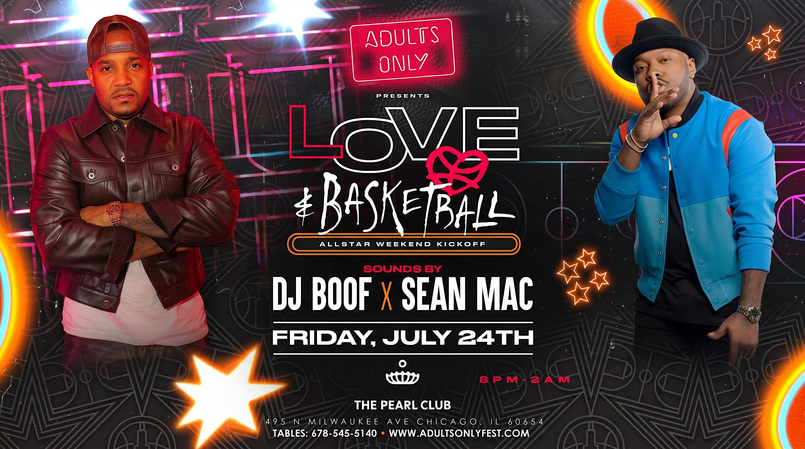 Adult’s Only Present: Love & Basketball | WNBA Weekend Kickoff |The Pearl C at The Pearl Club – Chicago, IL