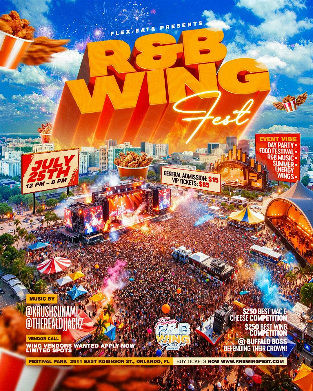 R&B Wing Festival at Festival Park – Orlando, FL