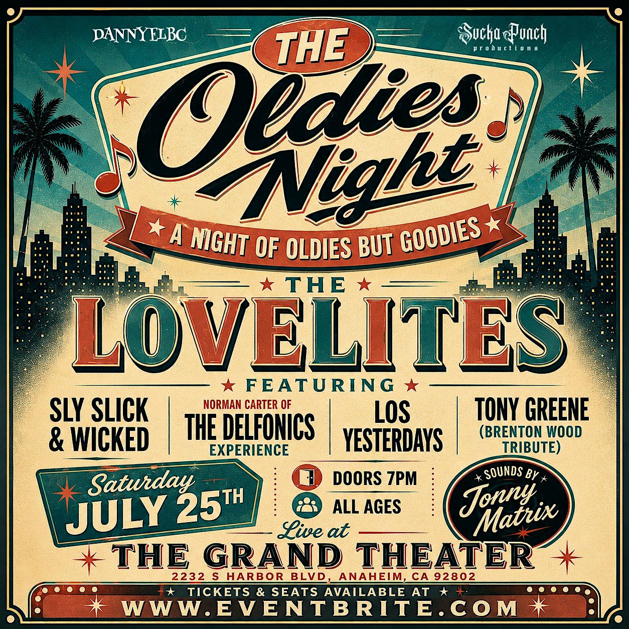 OLDIES NIGHT at The Grand Theater – Anaheim, CA