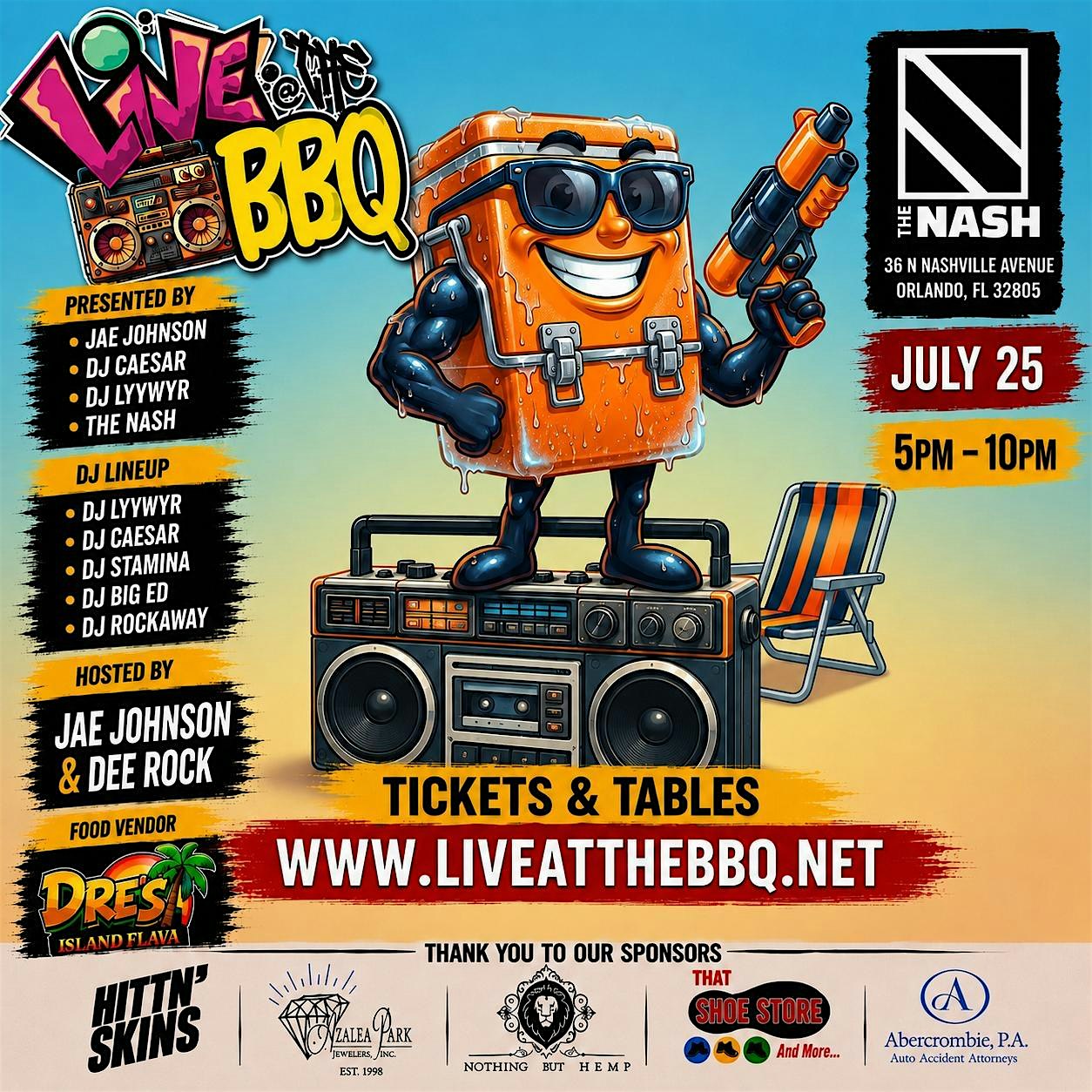 LIVE AT THE BBQ at The Nash Orlando – Orlando, FL