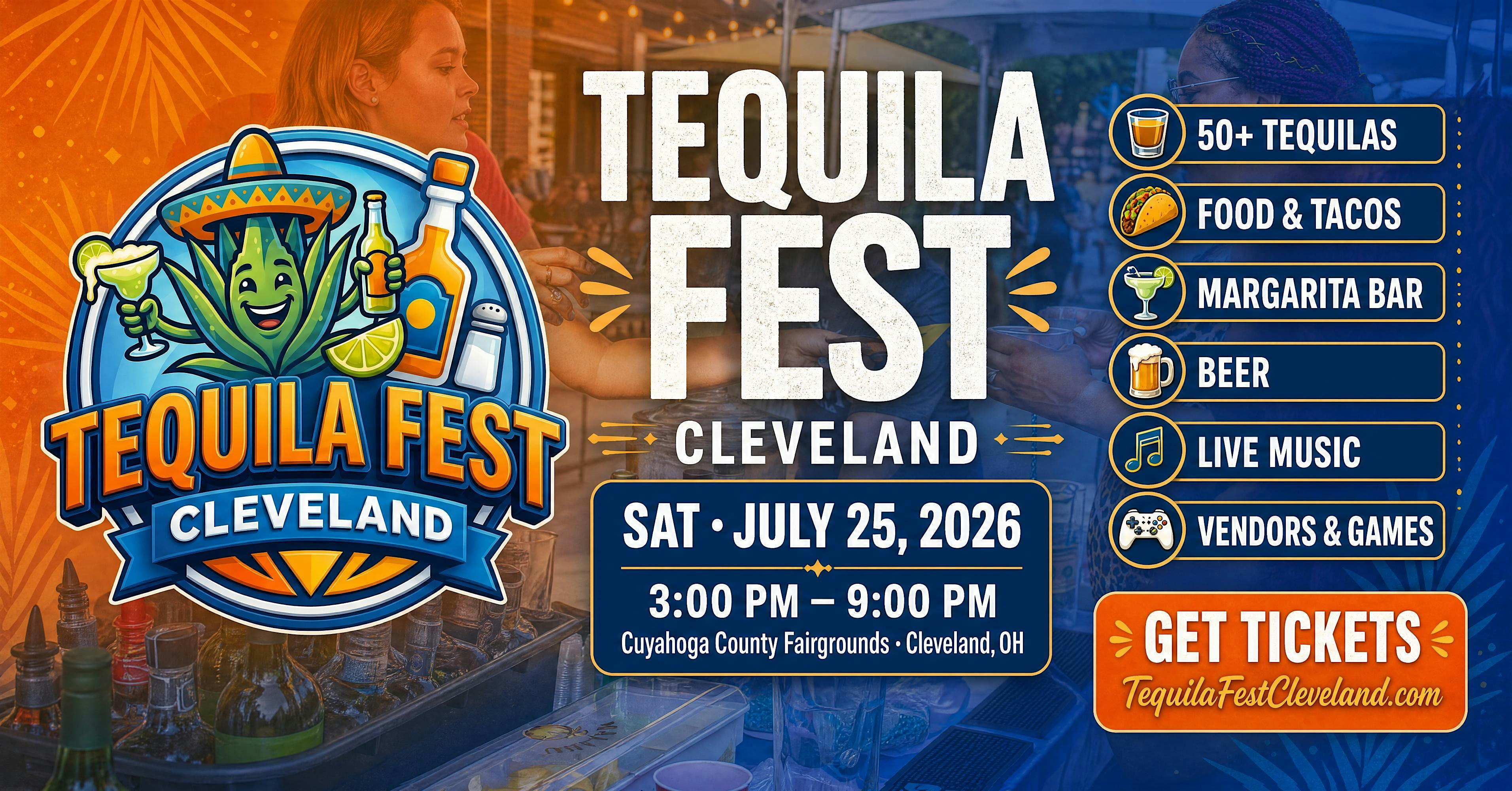 Tequila Fest Cleveland 2026 at Cuyahoga County Fairgrounds – Middleburg Heights, OH
